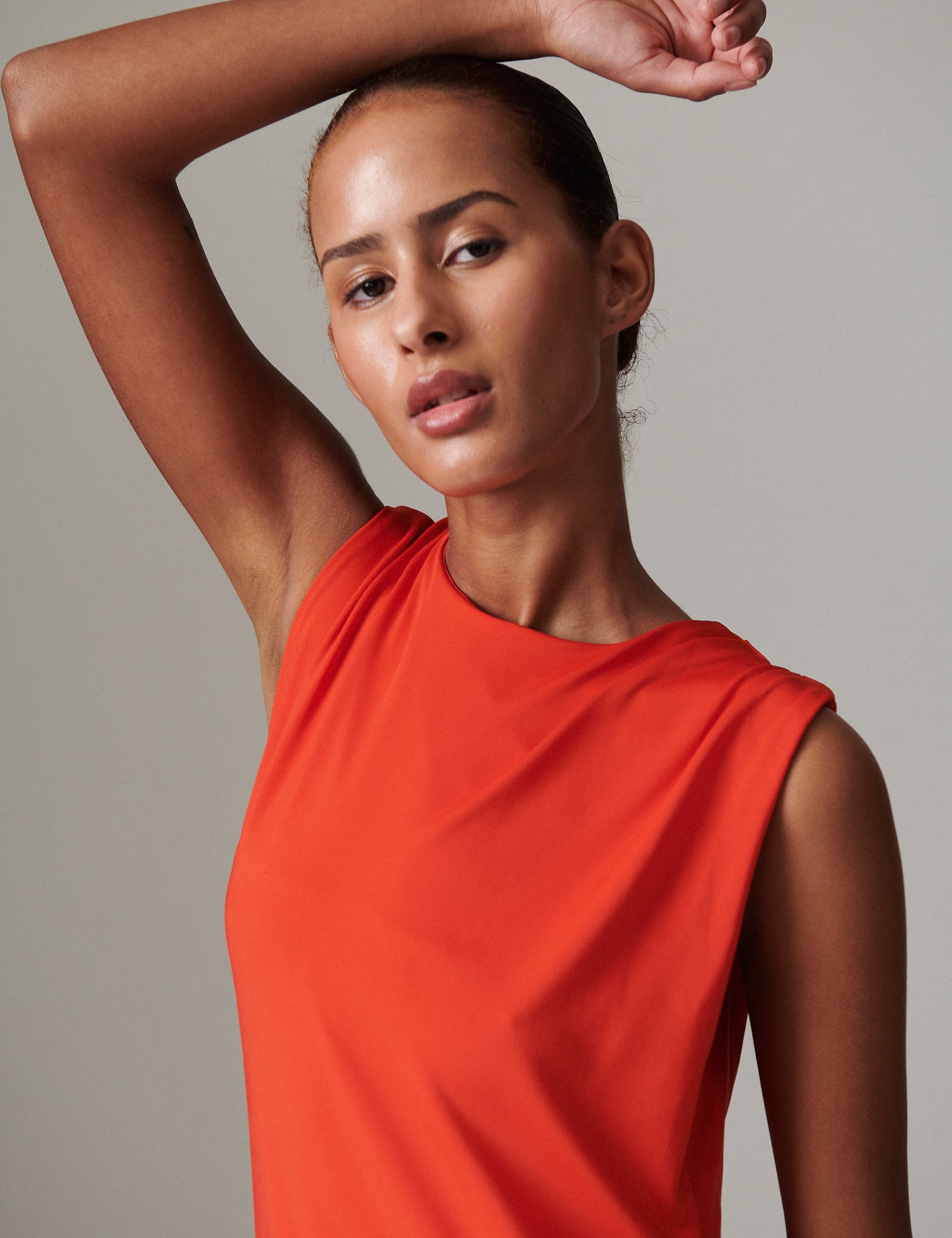 DAY Birger ét Mikkelsen Marina - Modern Interlock Kjole 181664 FIERY RED.