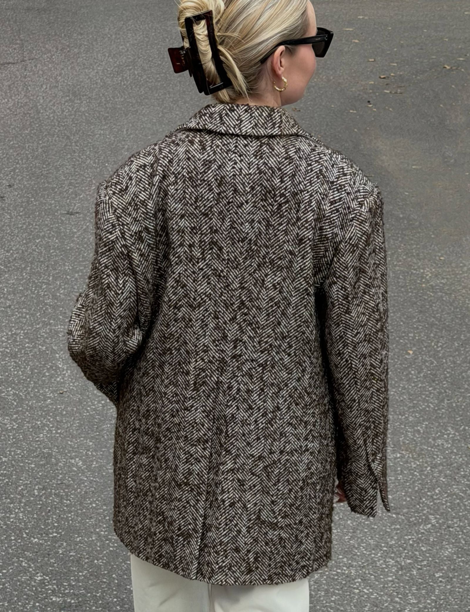 DAY Birger ét Mikkelsen Martha - Heavy Slub Wool Blazer 191110 CHOCOLATE PLUM