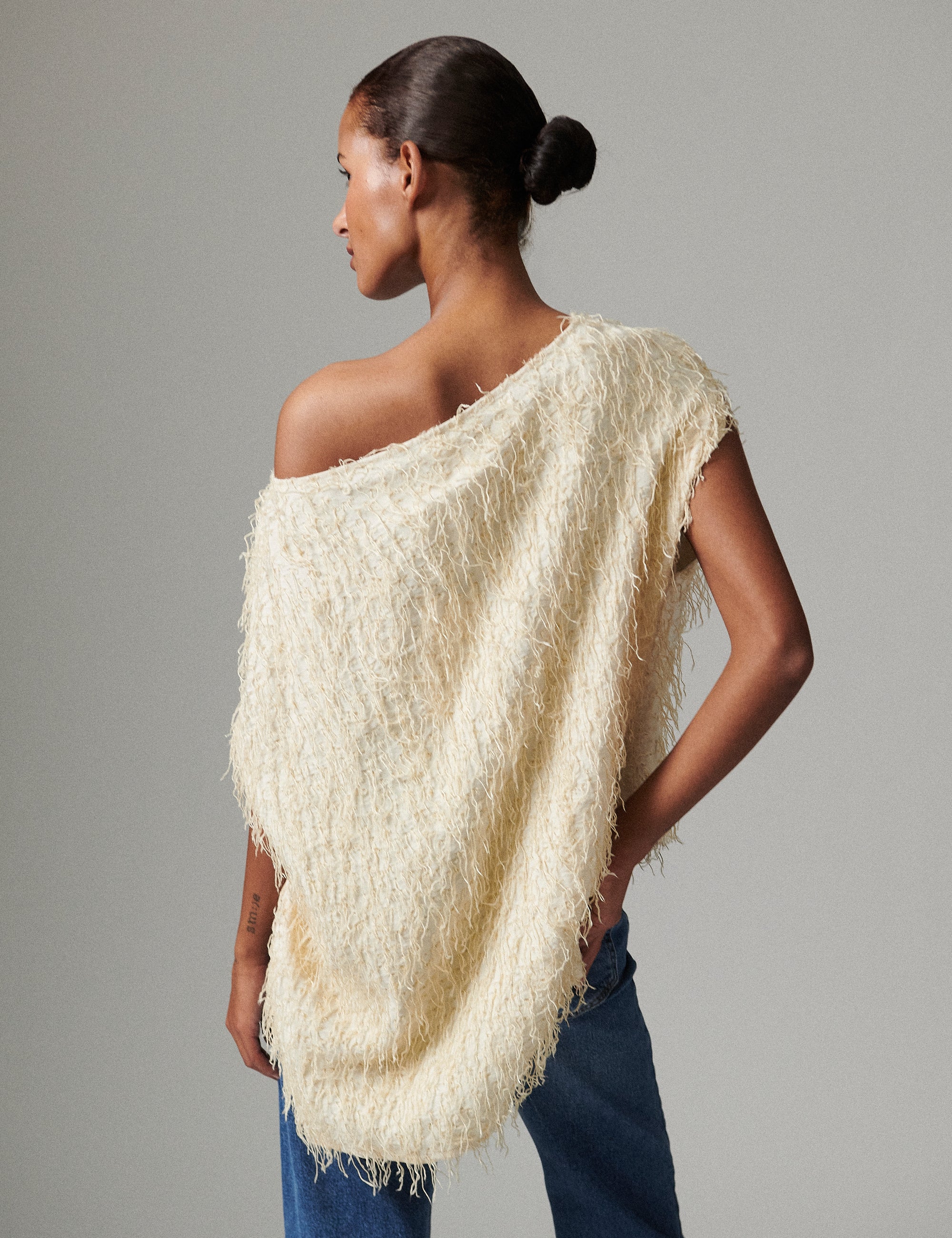 DAY Birger ét Mikkelsen Mata - Dobby Fringe Shirts & Blouses 110605 Jet Stream