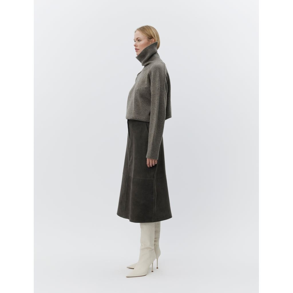 DAY Birger ét Mikkelsen Melo - Suede Skirt 191103 ESPRESSO