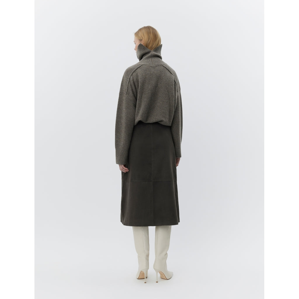 DAY Birger ét Mikkelsen Melo - Suede Skirt 191103 ESPRESSO