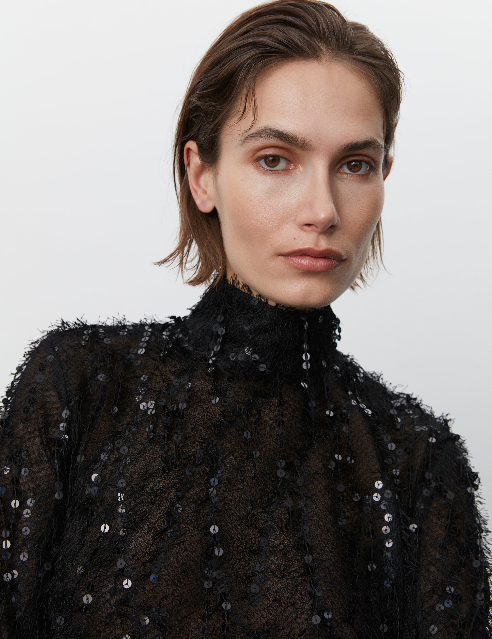 DAY Birger ét Mikkelsen Mica - Sparkling Texture Tops & T-Shirts 190303 Black