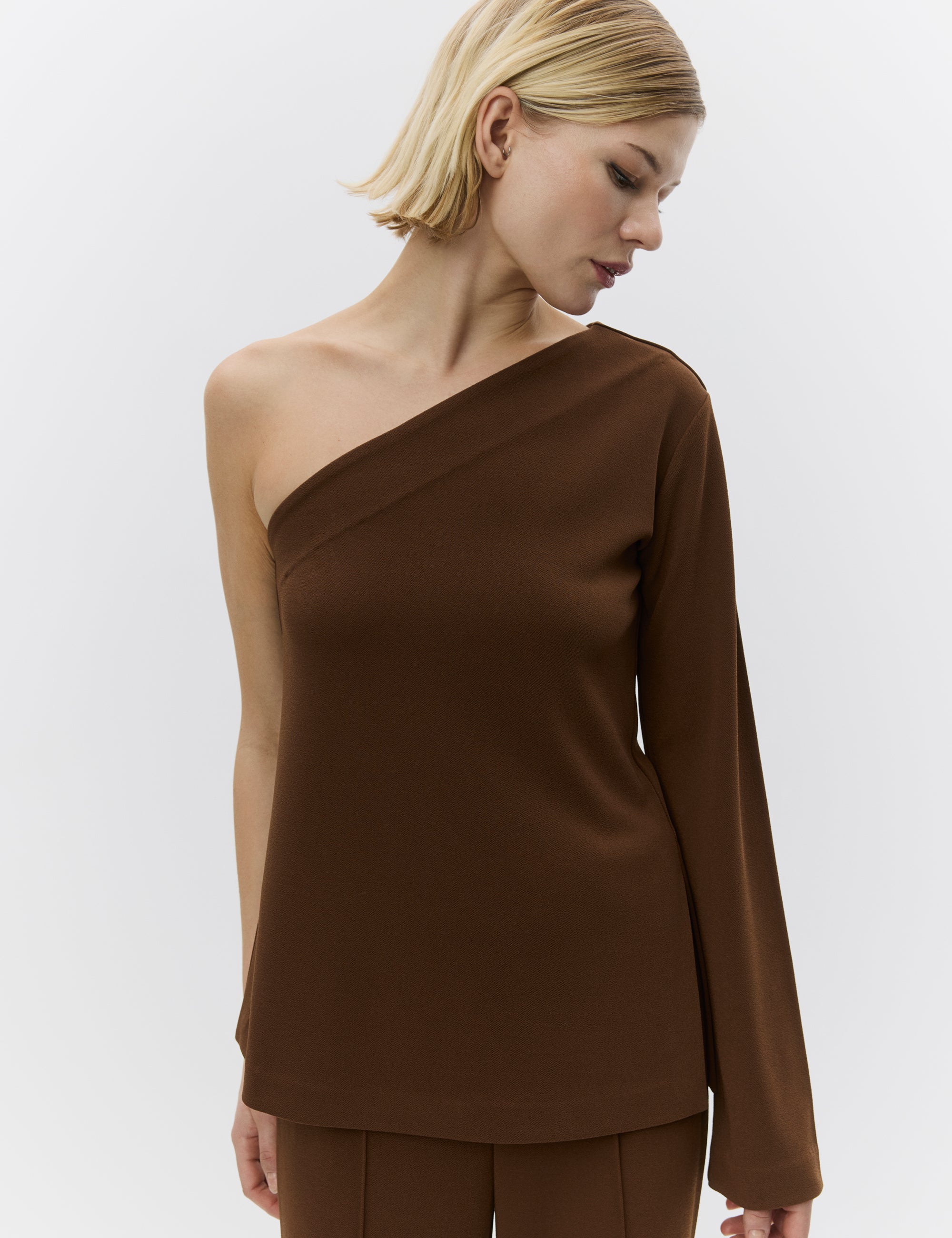 DAY Birger ét Mikkelsen Monique - All Day Jersey Shirts & Blouses 191218 POTTING SOIL