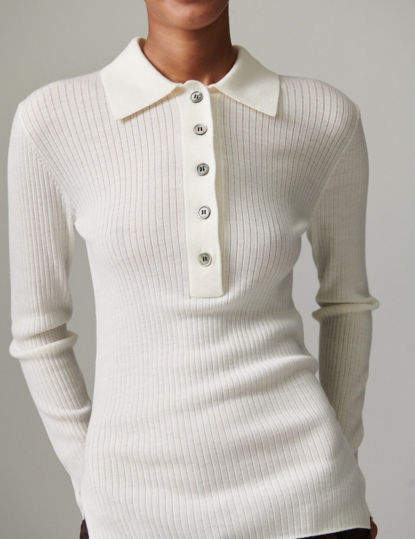 DAY Birger ét Mikkelsen Murphy - Daily elements Sweater 01002 Ivory Shade