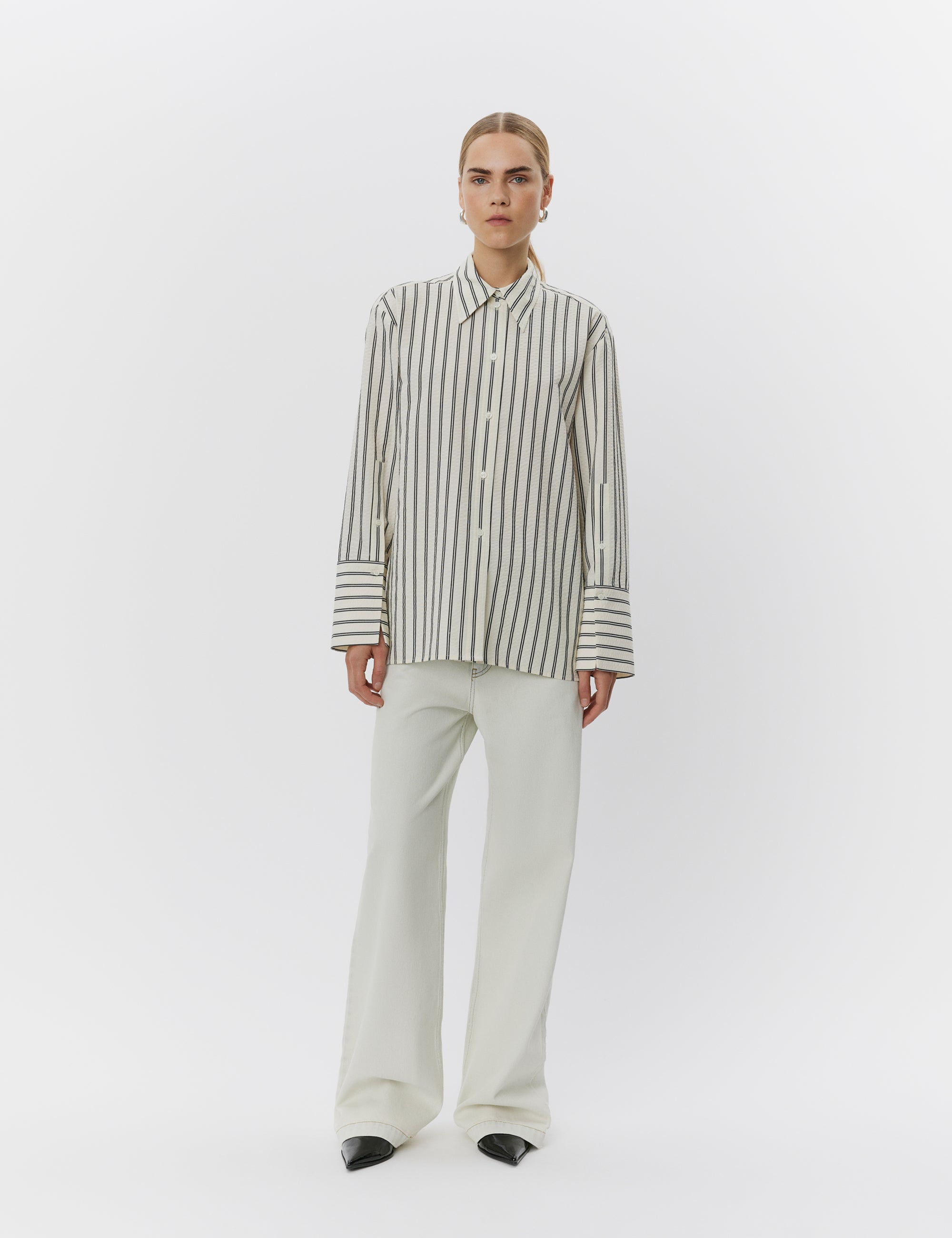 DAY Birger ét Mikkelsen Mylo - Delicate Stripes Shirts & Blouses 500152 PISTACHIO STRIPE