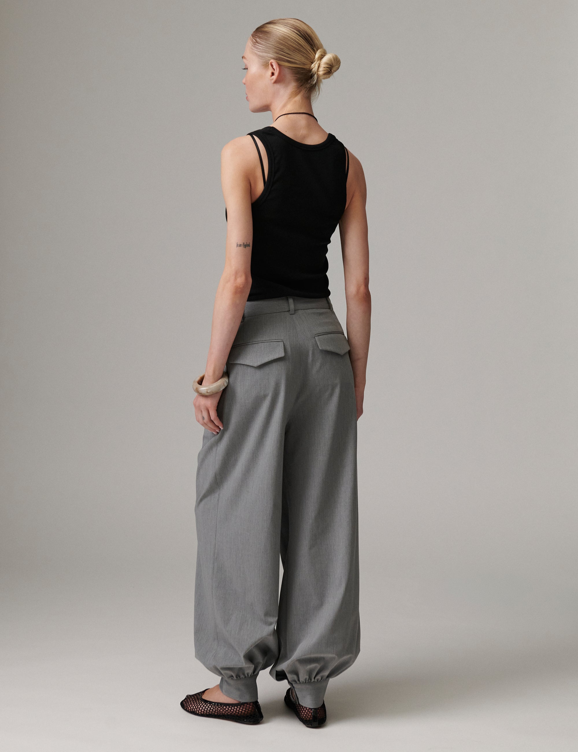 DAY Birger ét Mikkelsen Nila - Classic Gab Bukser 500006 Medium Grey Melange