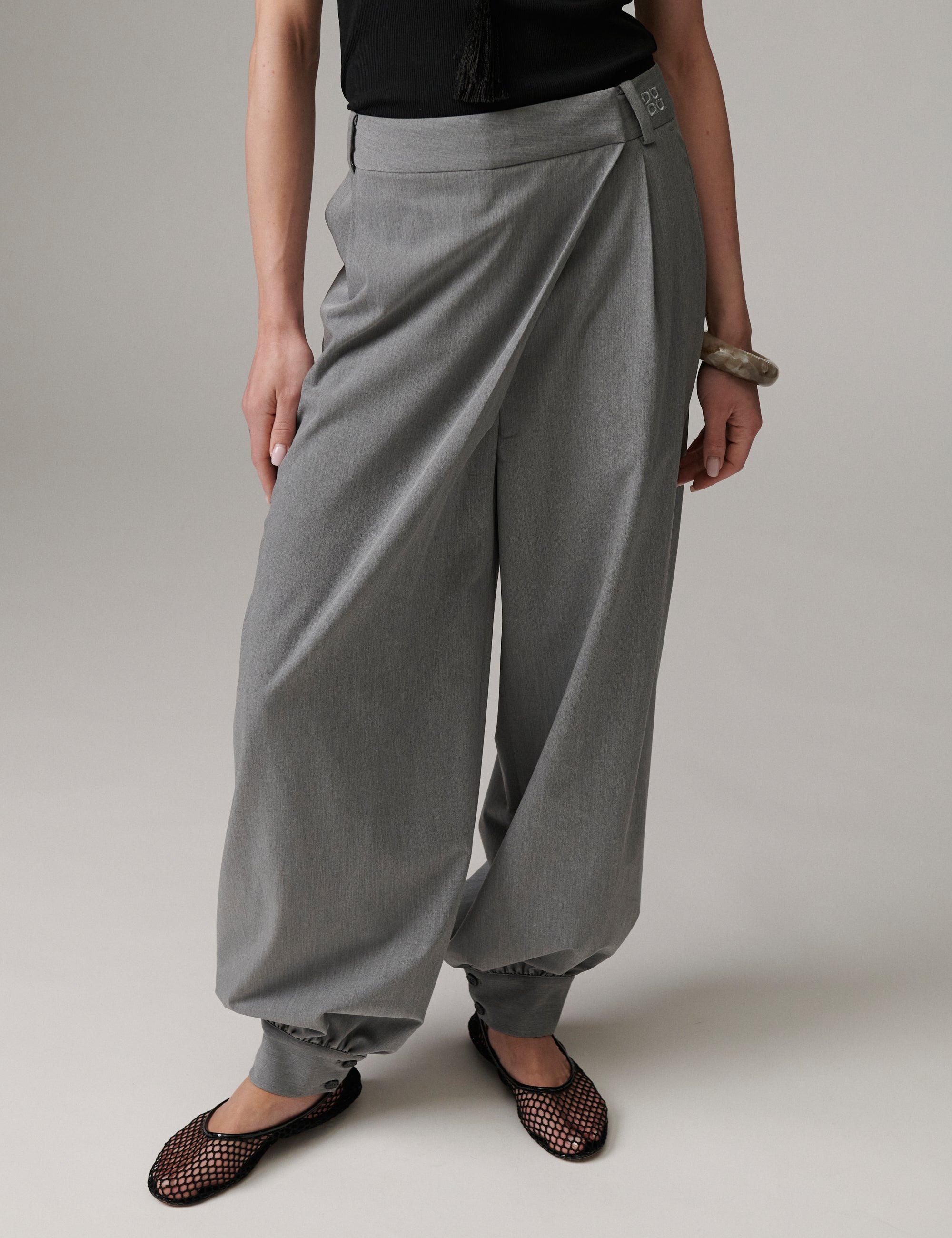 DAY Birger ét Mikkelsen Nila - Classic Gab Bukser 500006 Medium Grey Melange