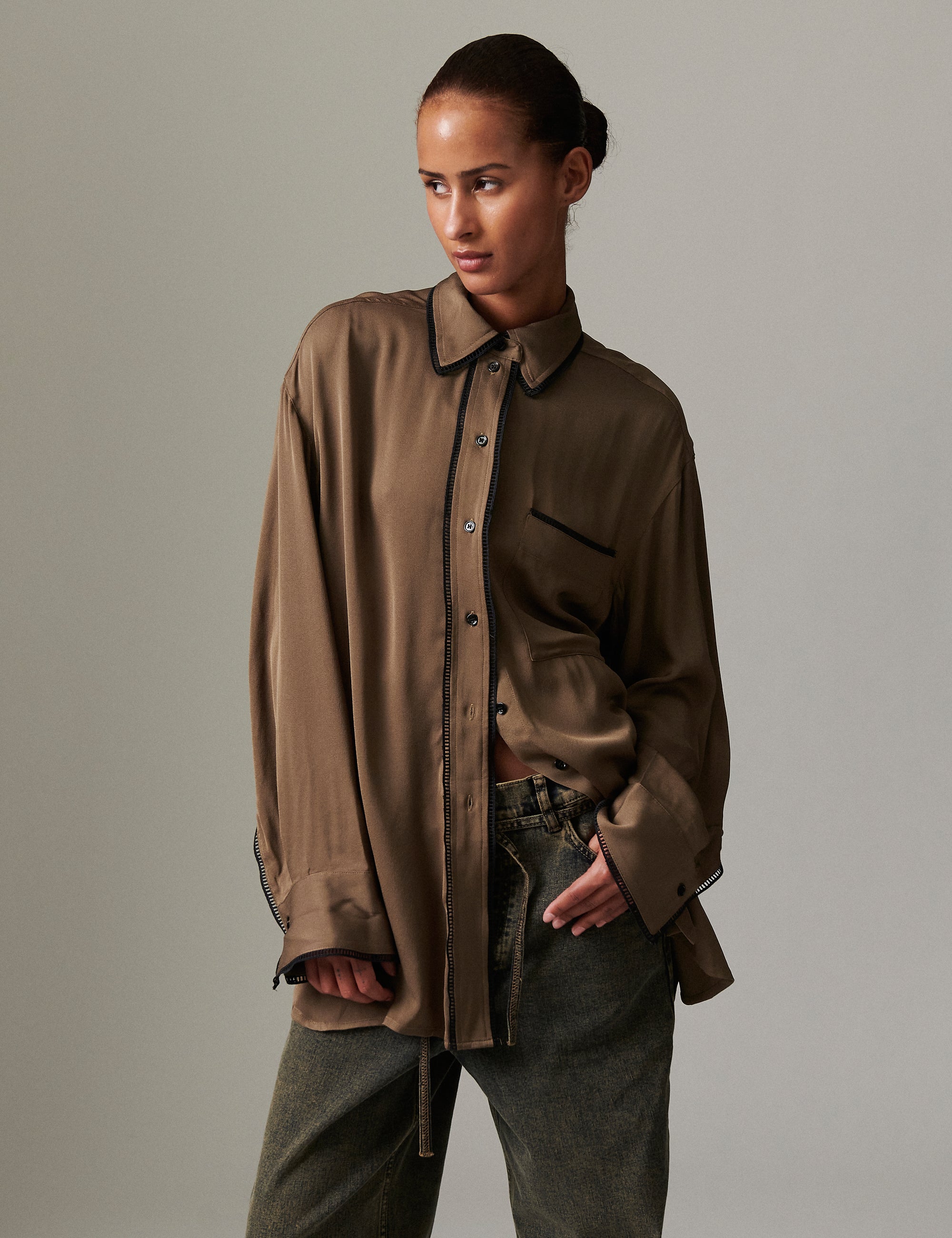 DAY Birger ét Mikkelsen Olenna - Matte Crepe Shirts & Blouses 180820 CAPERS