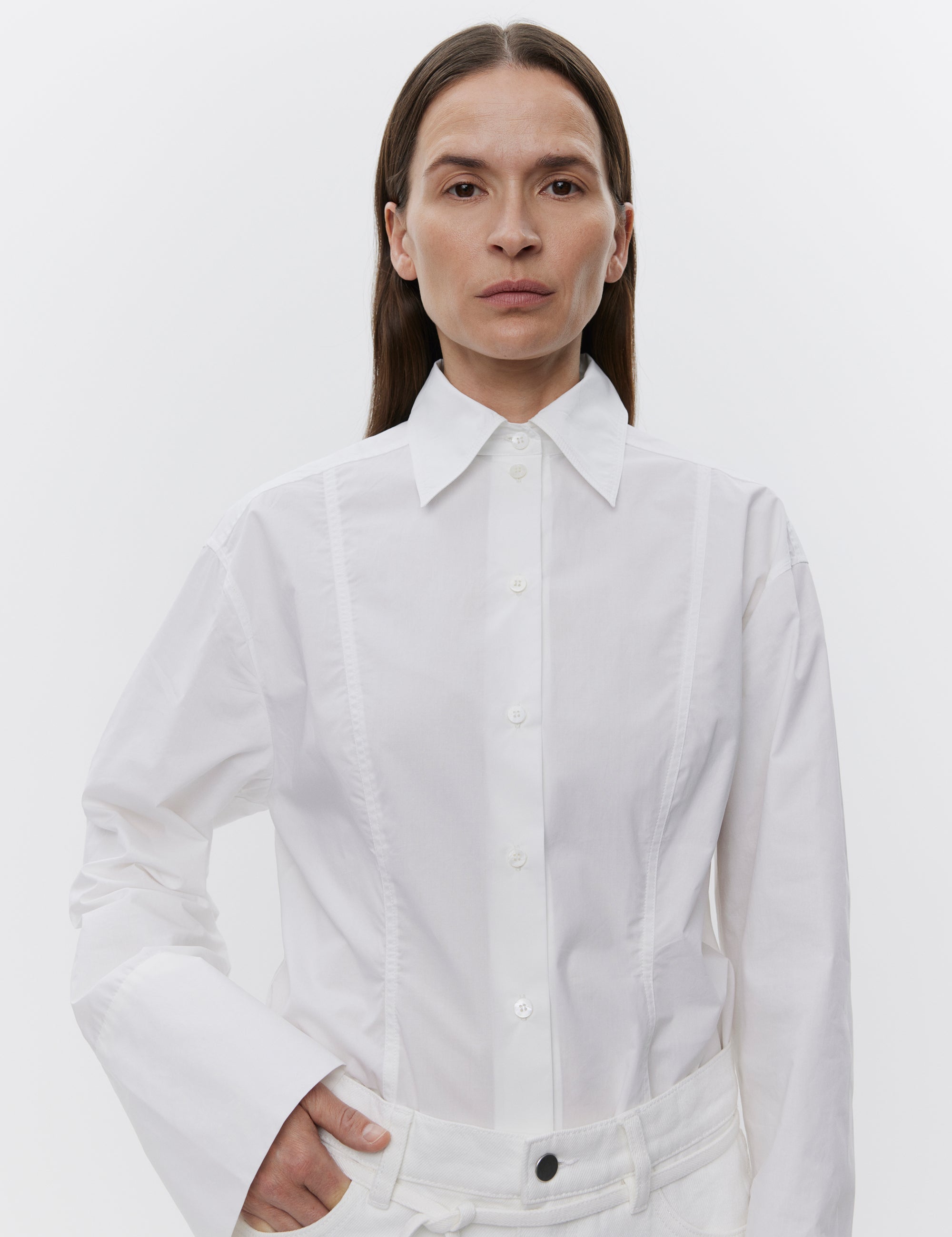 DAY Birger ét Mikkelsen Olivier - Solid Cotton RD Shirts & Blouses 110601 BRIGHT WHITE