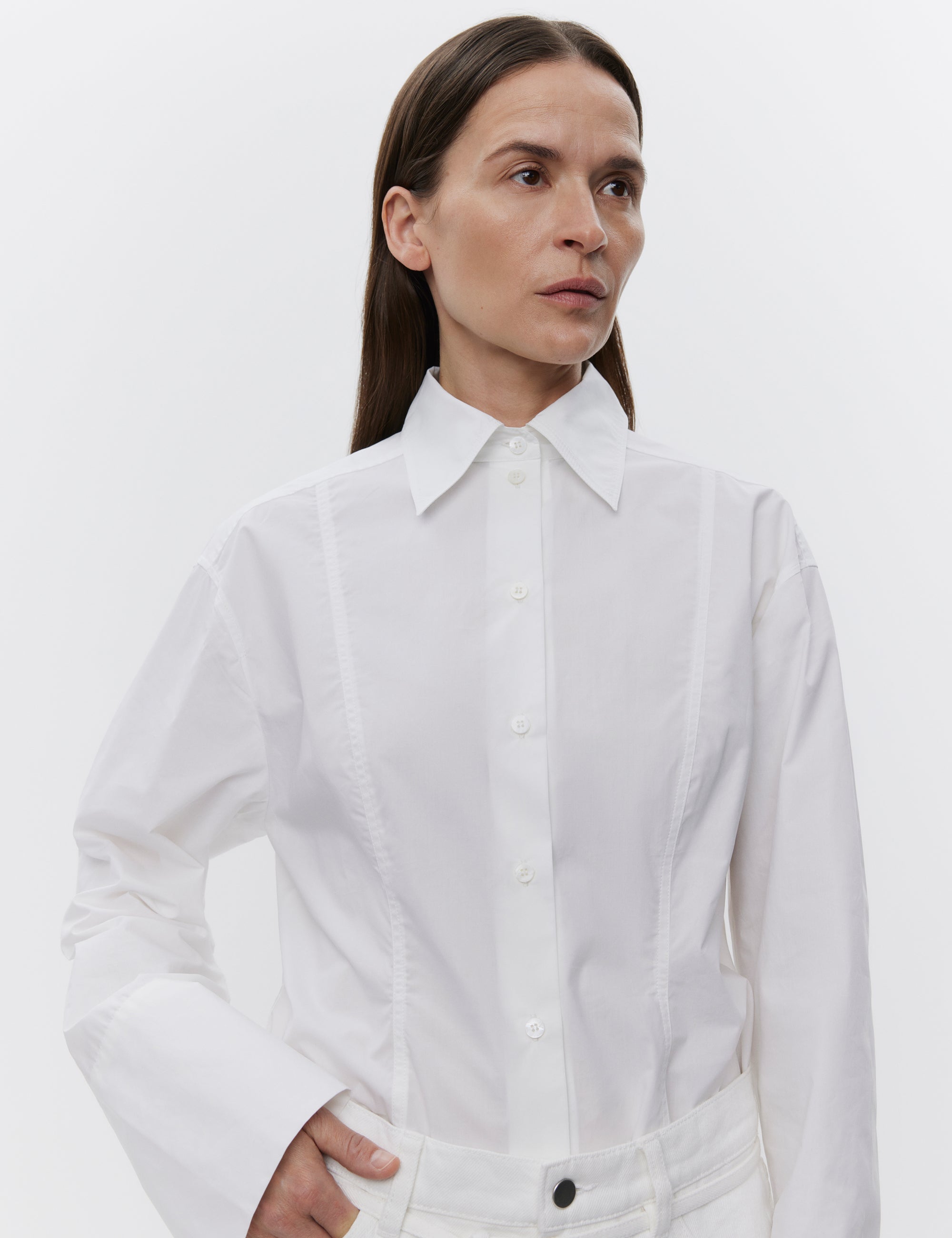 DAY Birger ét Mikkelsen Olivier - Solid Cotton RD Shirts & Blouses 110601 BRIGHT WHITE