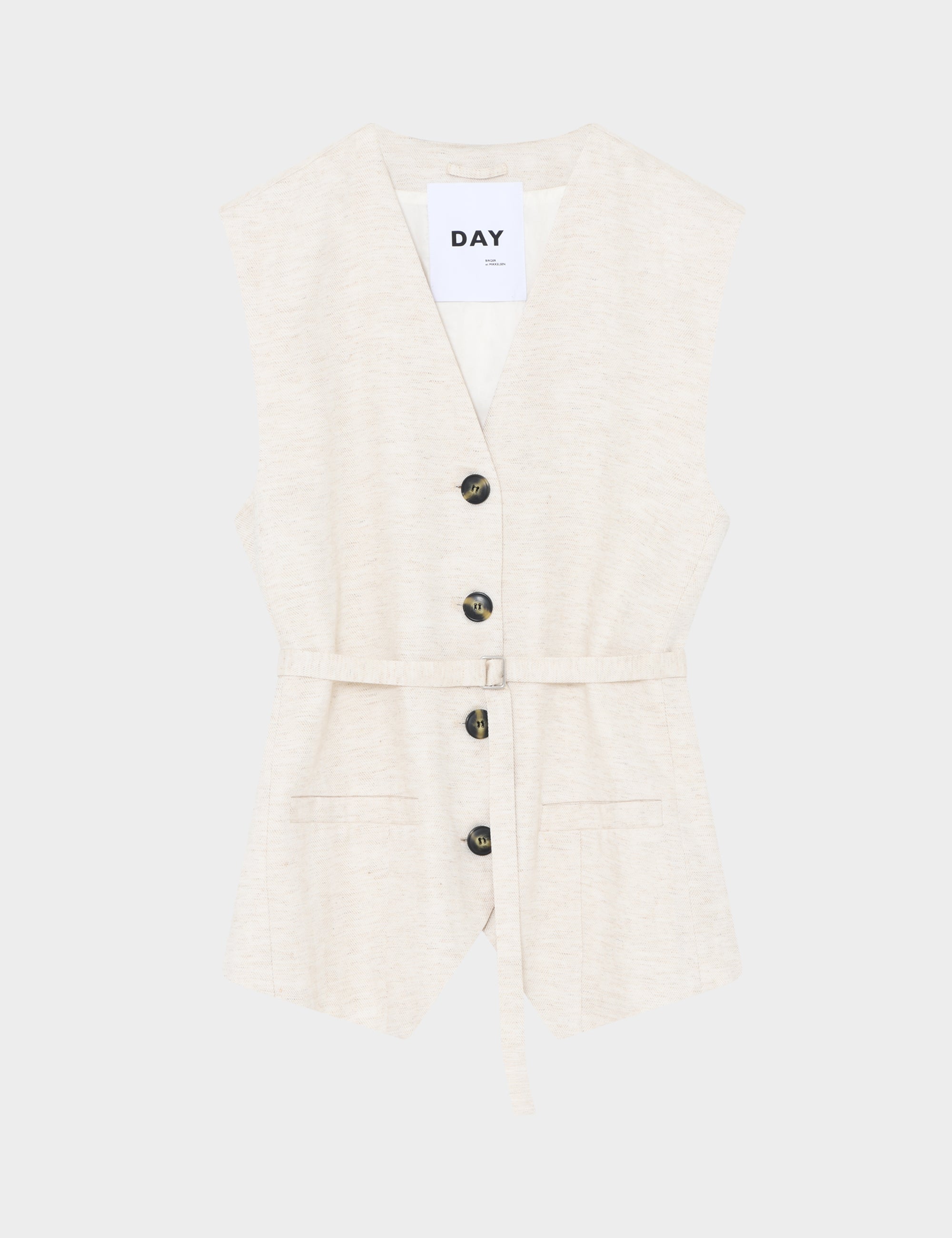 DAY Birger ét Mikkelsen Palmer - Summer Tweed Waistcoat 120110 PISTACHIO SHELL.