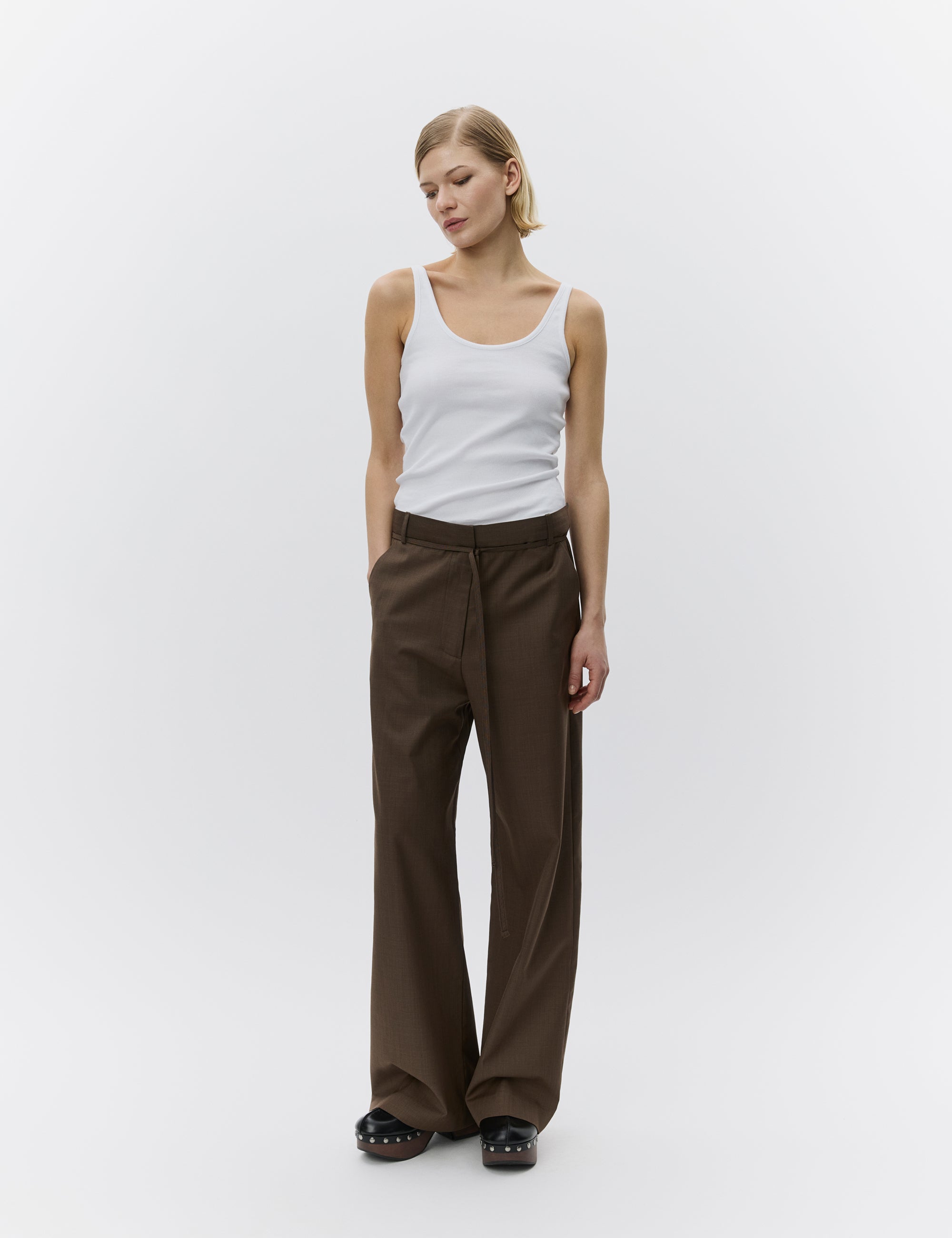 DAY Birger ét Mikkelsen Pam - Classic Suiting Pants 500166 WREN MELANGE