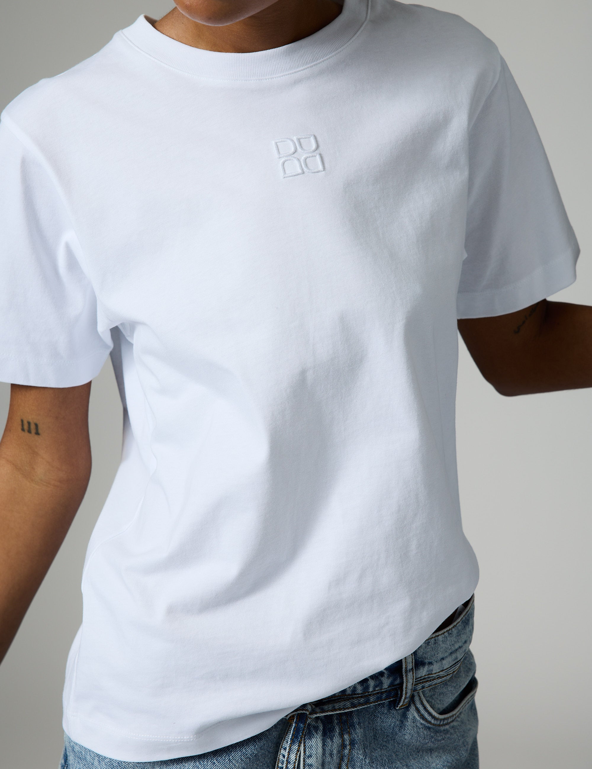 DAY Birger ét Mikkelsen Parry - Heavy Jersey T-shirt 110601 Bright White