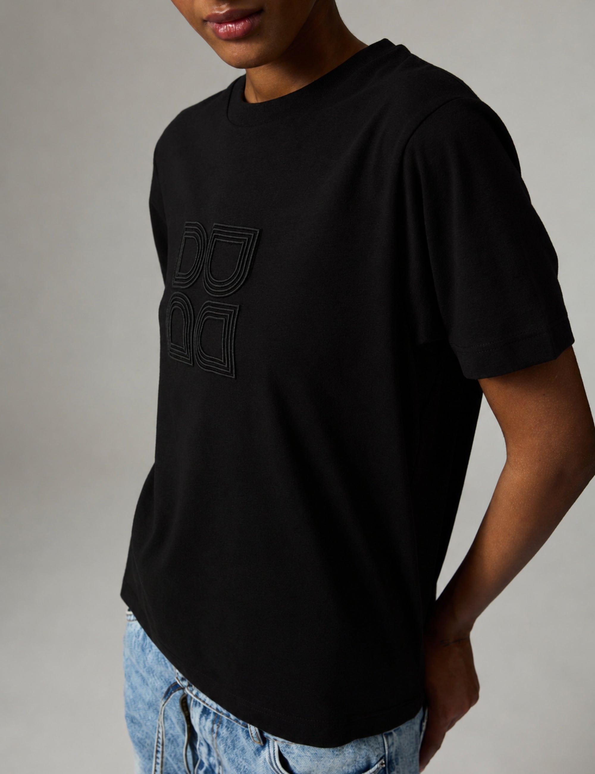 DAY Birger ét Mikkelsen Parry Logo- Heavy Jersey - T-shirt T-shirt 190303 Black