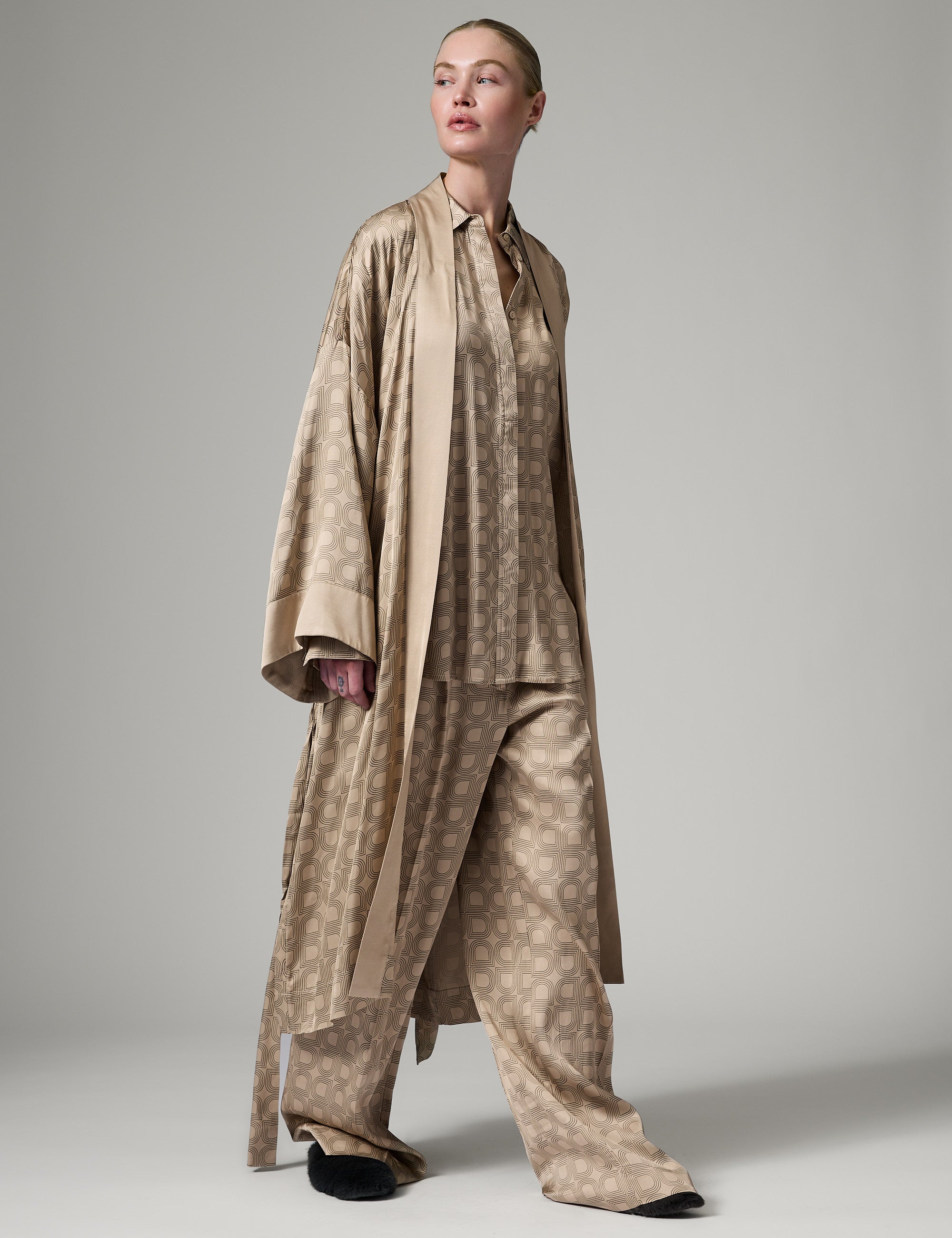 DAY Birger ét Mikkelsen Phoebe - Fluid Viscose - Bukser Bukser 151304 HUMUS
