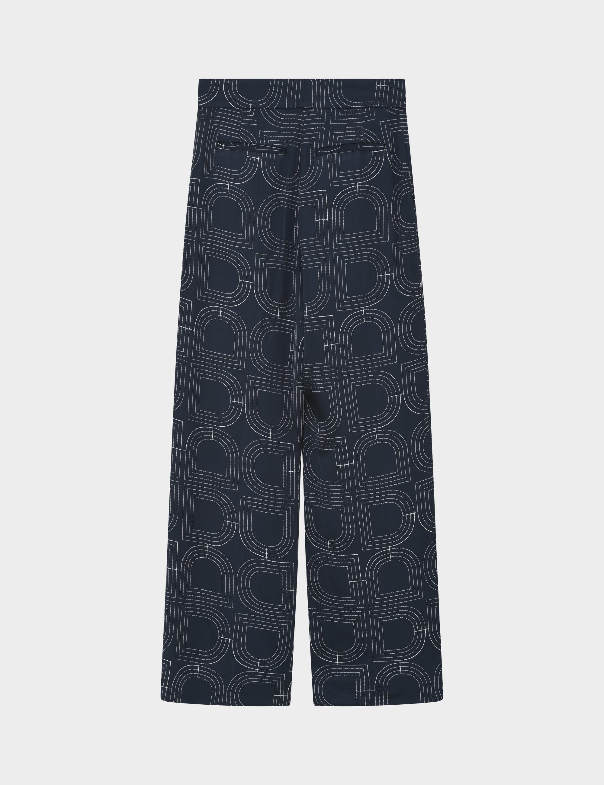 DAY Birger ét Mikkelsen Phoebe - Fluid Viscose Stitch Bukser 194020 DARK SAPPHIRE.