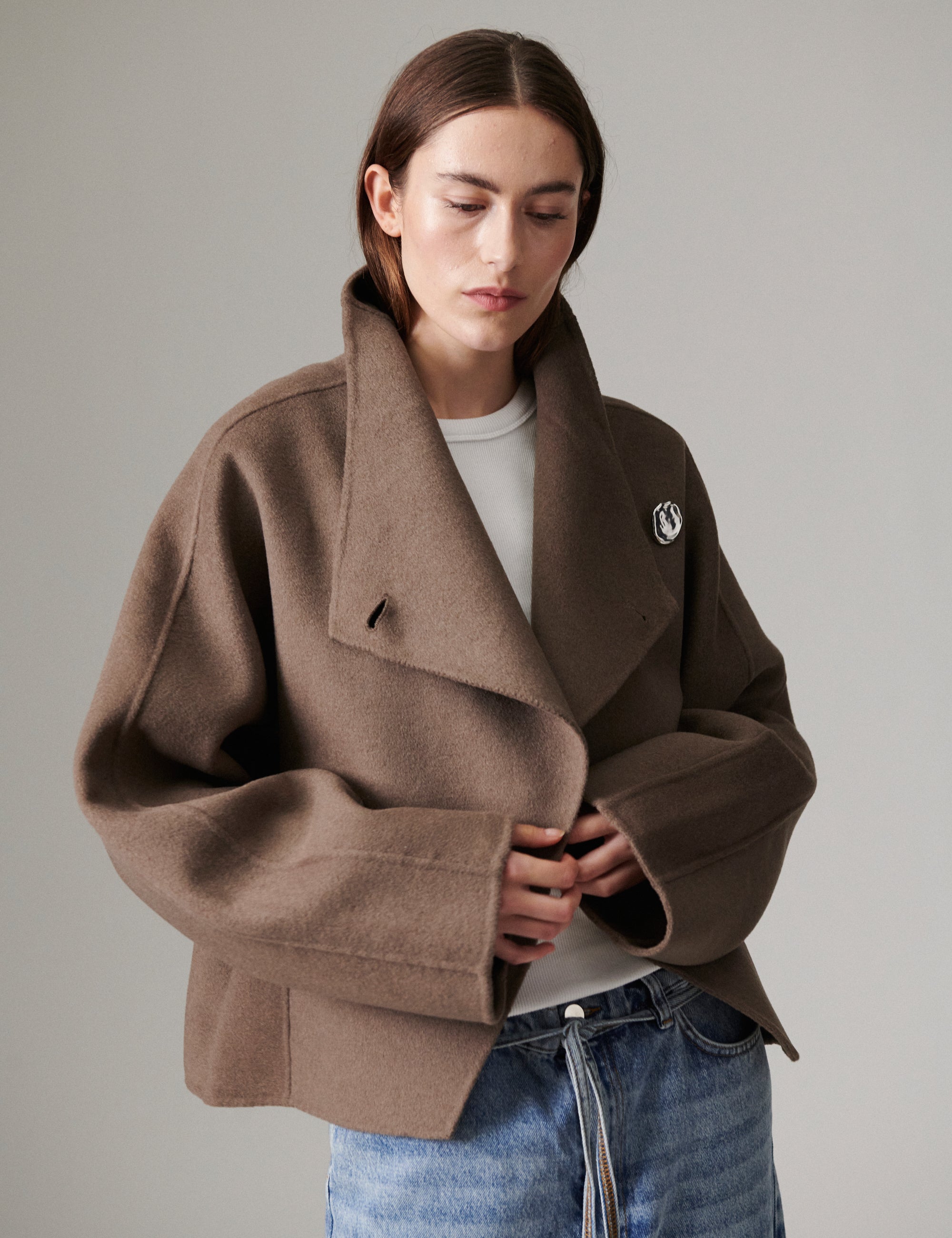 DAY Birger ét Mikkelsen Ramsey - Double Faced Wool - Jakke Jakke 181112 Walnut