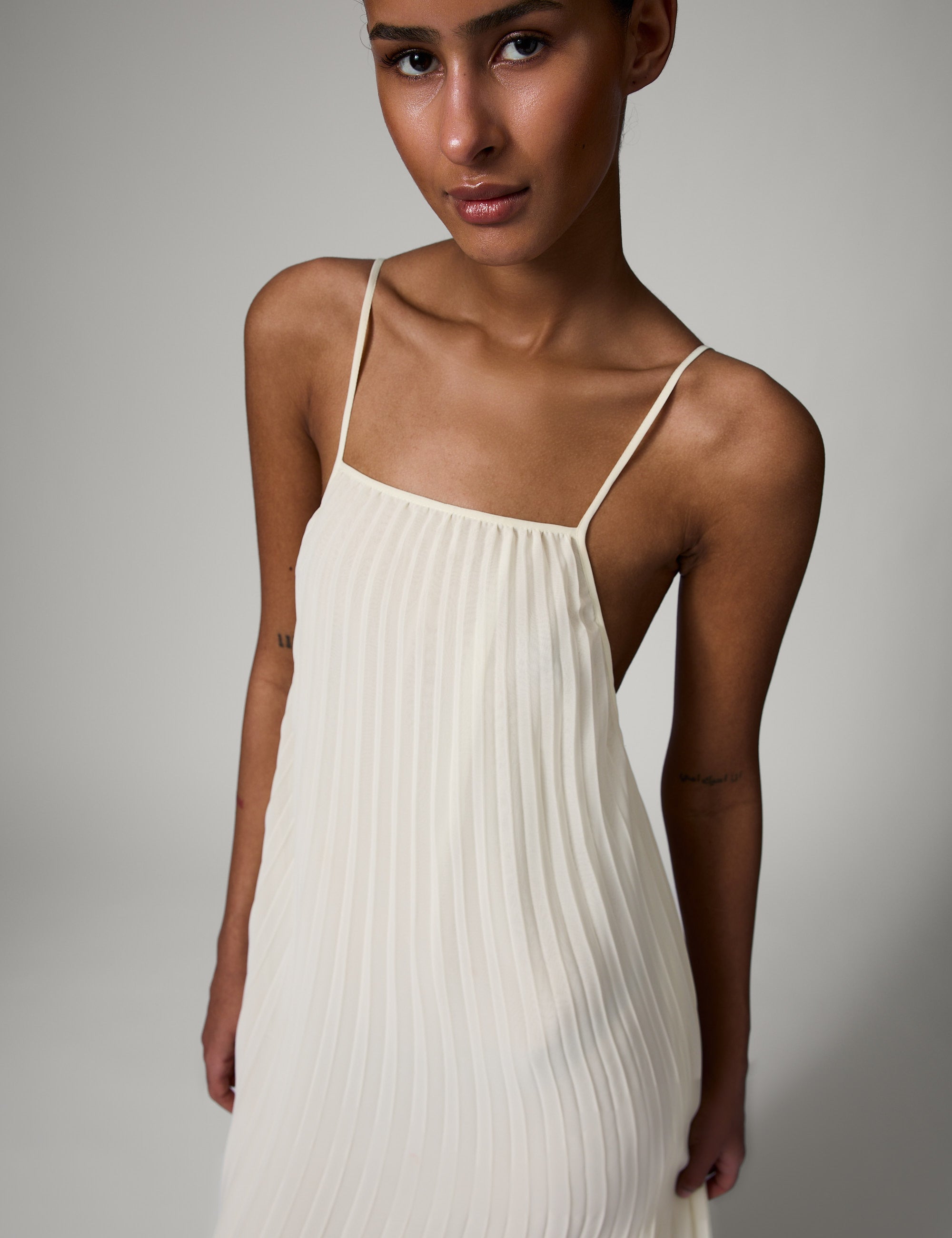 DAY Birger ét Mikkelsen Rona - Chiffon Plisse - Kjole Kjole 110605 Jet Stream