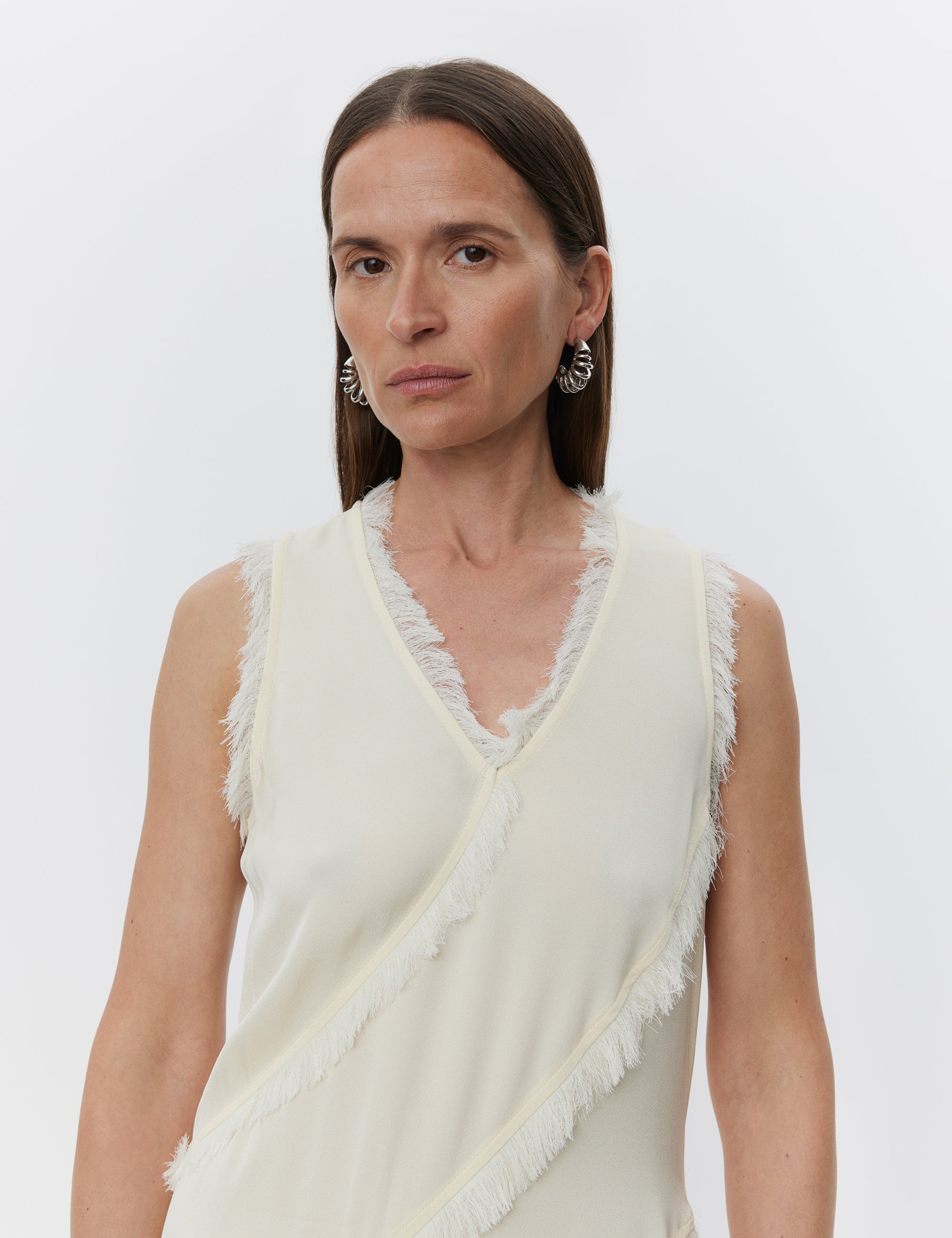 DAY Birger ét Mikkelsen Ryleigh - Matte Crepe Kjole 110507 WINTER WHITE