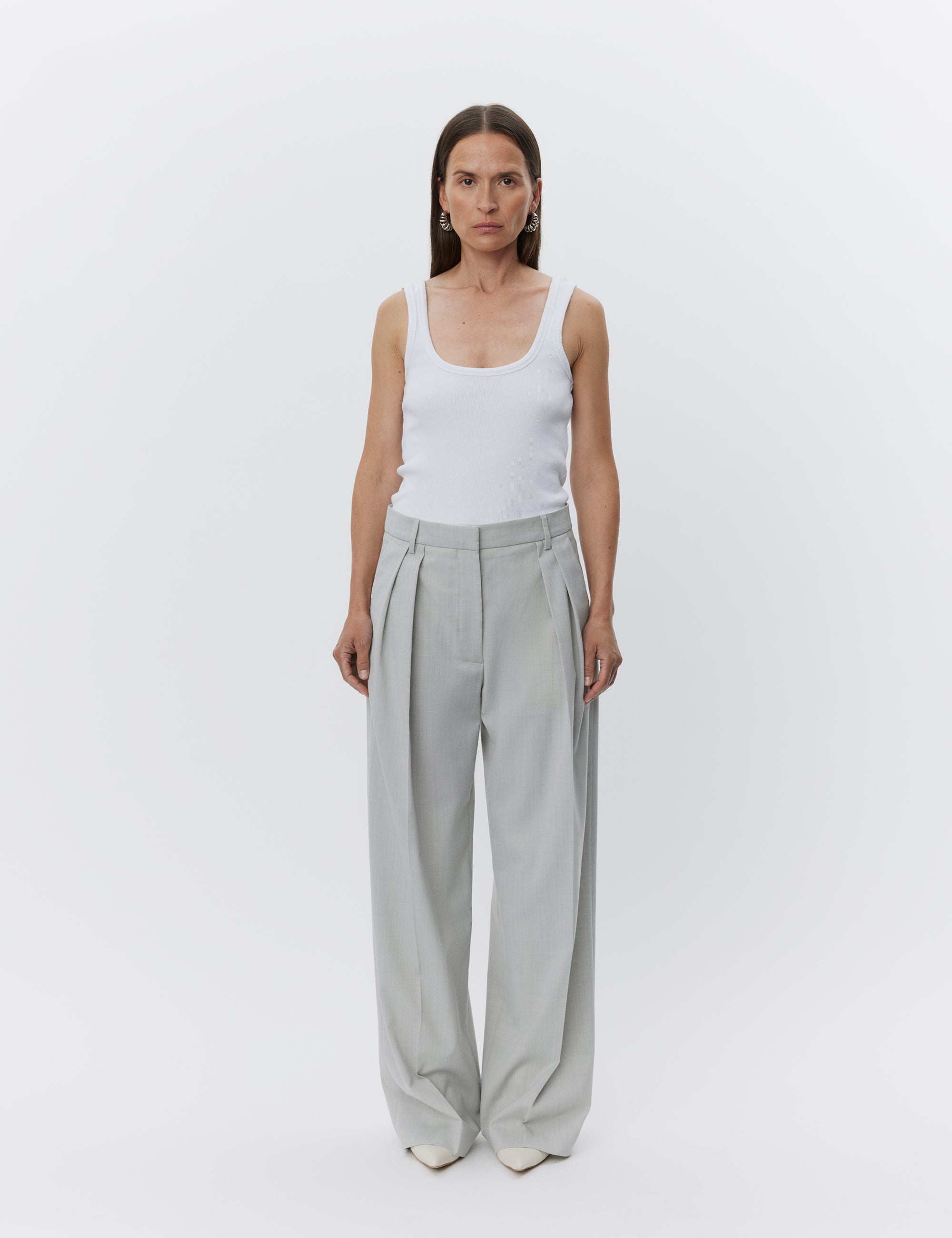 DAY Birger ét Mikkelsen Samuel - Classic Wool Blend Bukser 500132 MISTY BLUE MELANGE