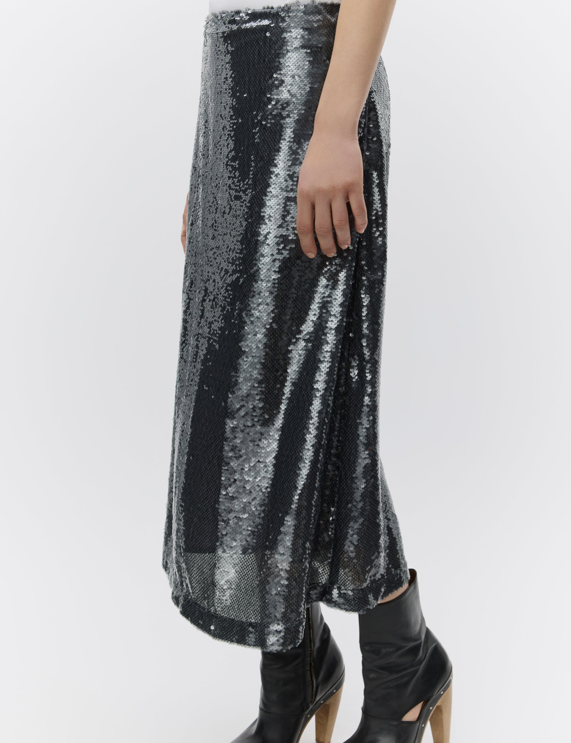 DAY Birger ét Mikkelsen Sarit - Sequins Skirt 500091 SILVER MIX