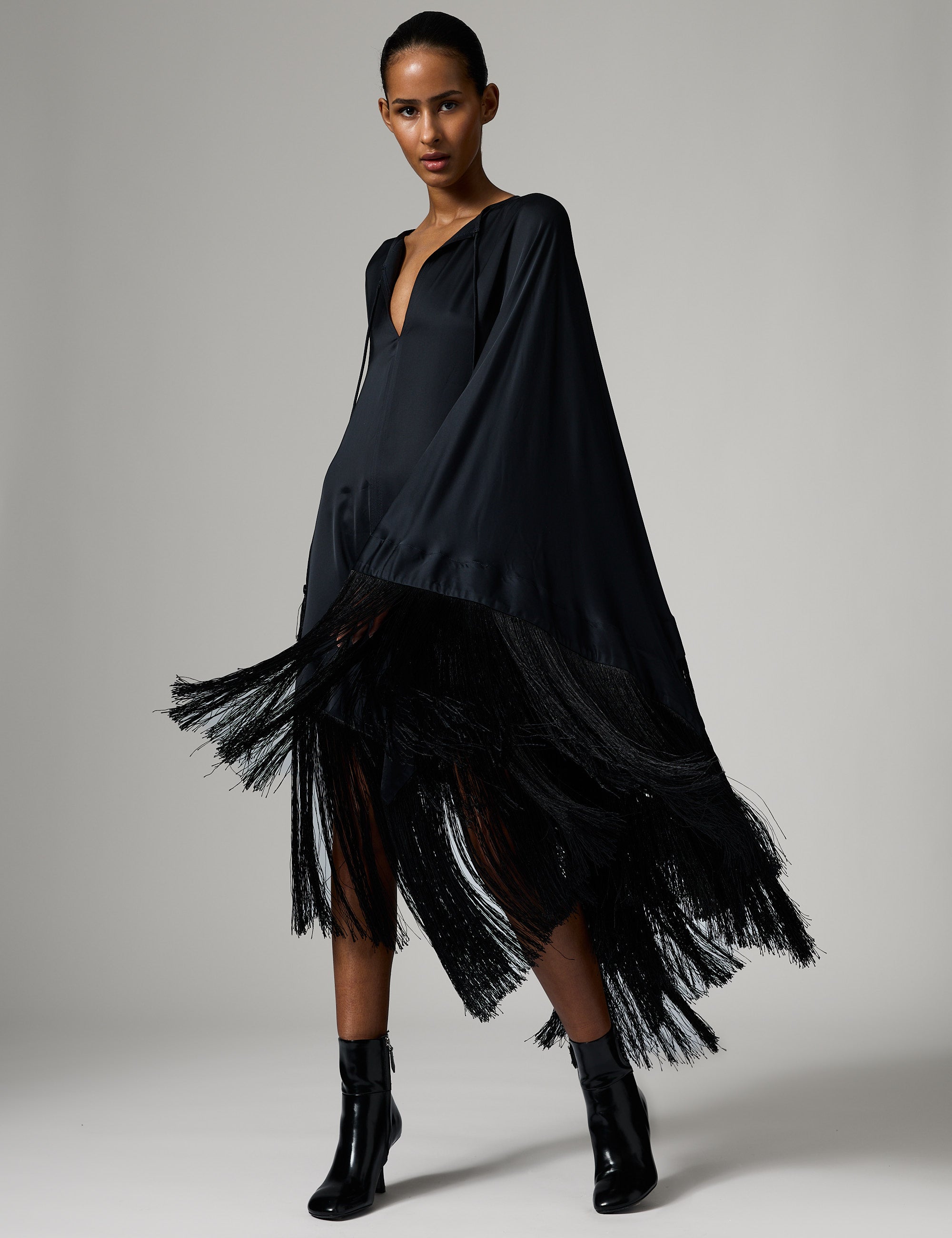 DAY Birger ét Mikkelsen Saxon- Fluid Viscose Tørklæde 190303 Black