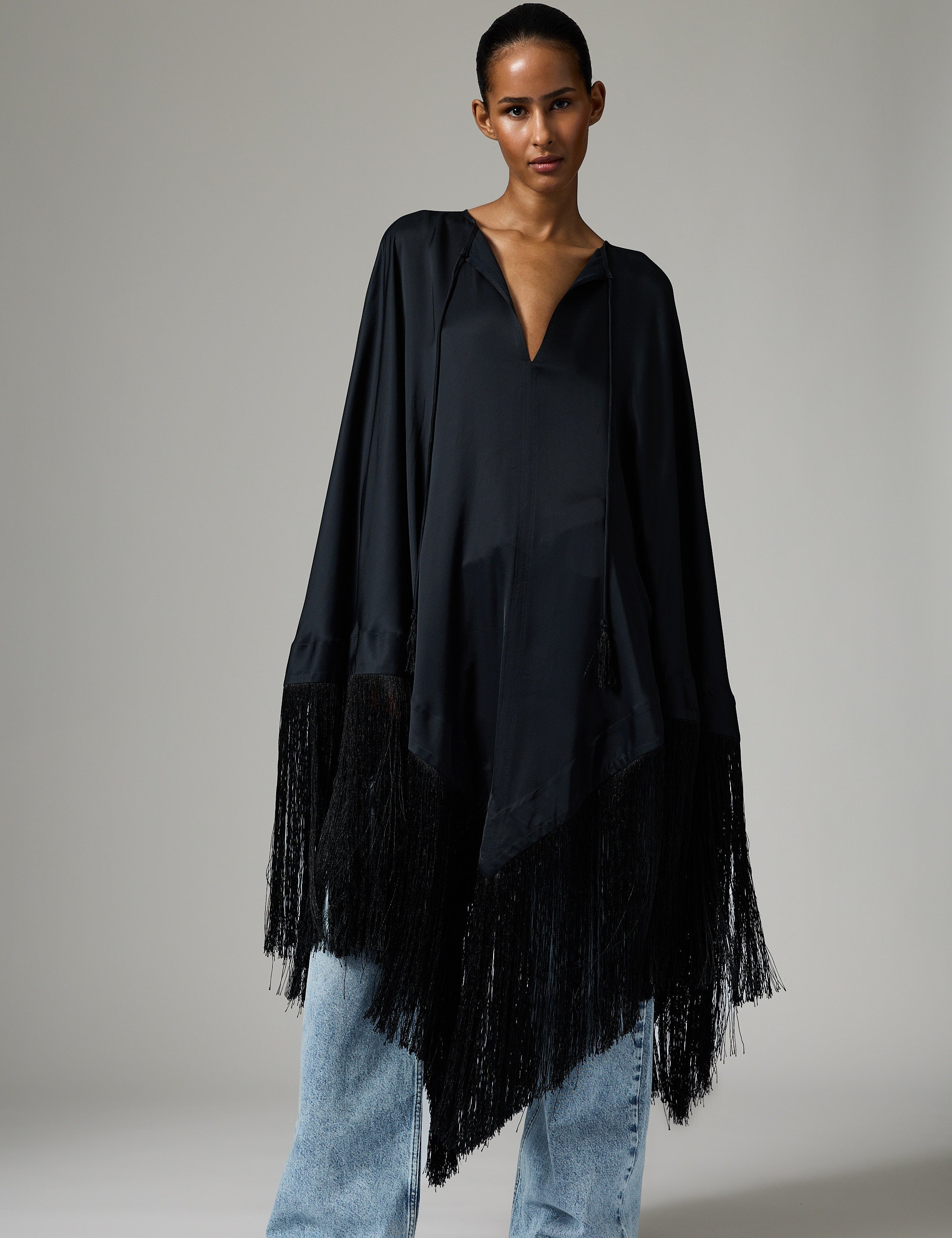 DAY Birger ét Mikkelsen Saxon- Fluid Viscose Tørklæde 190303 Black