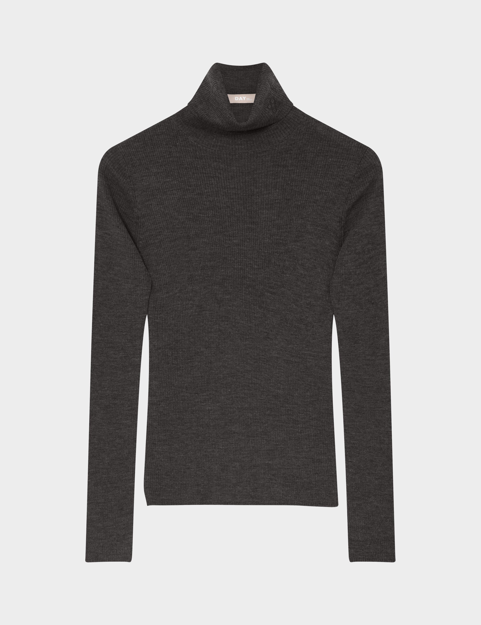 DAY Birger ét Mikkelsen Sierra - Daily Elements - Pullover Sweater 500116 DARK BROWN MELANGE