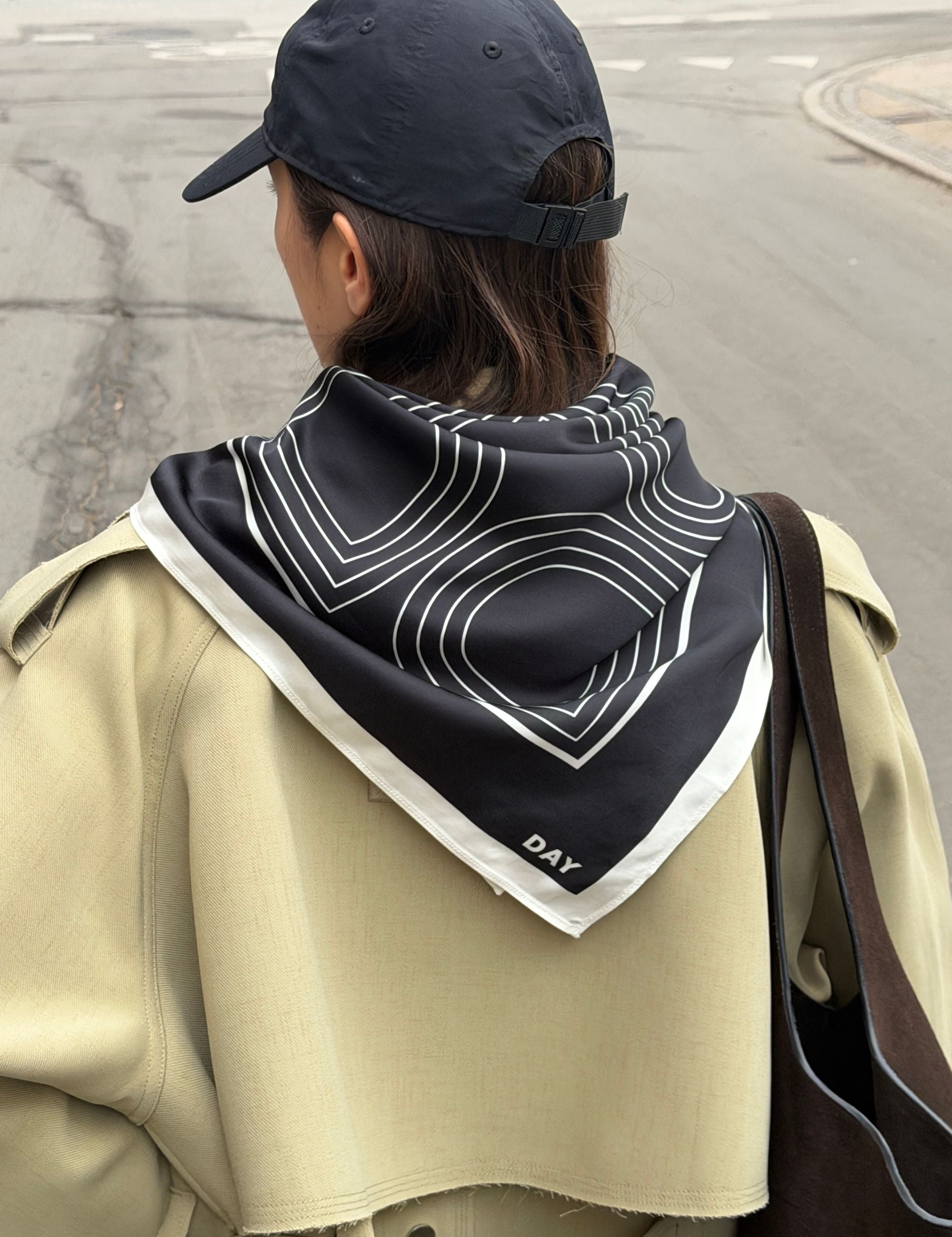 DAY Birger ét Mikkelsen Sille Medium - Daily Scarf - Tørklæde Tørklæde 190303 Black