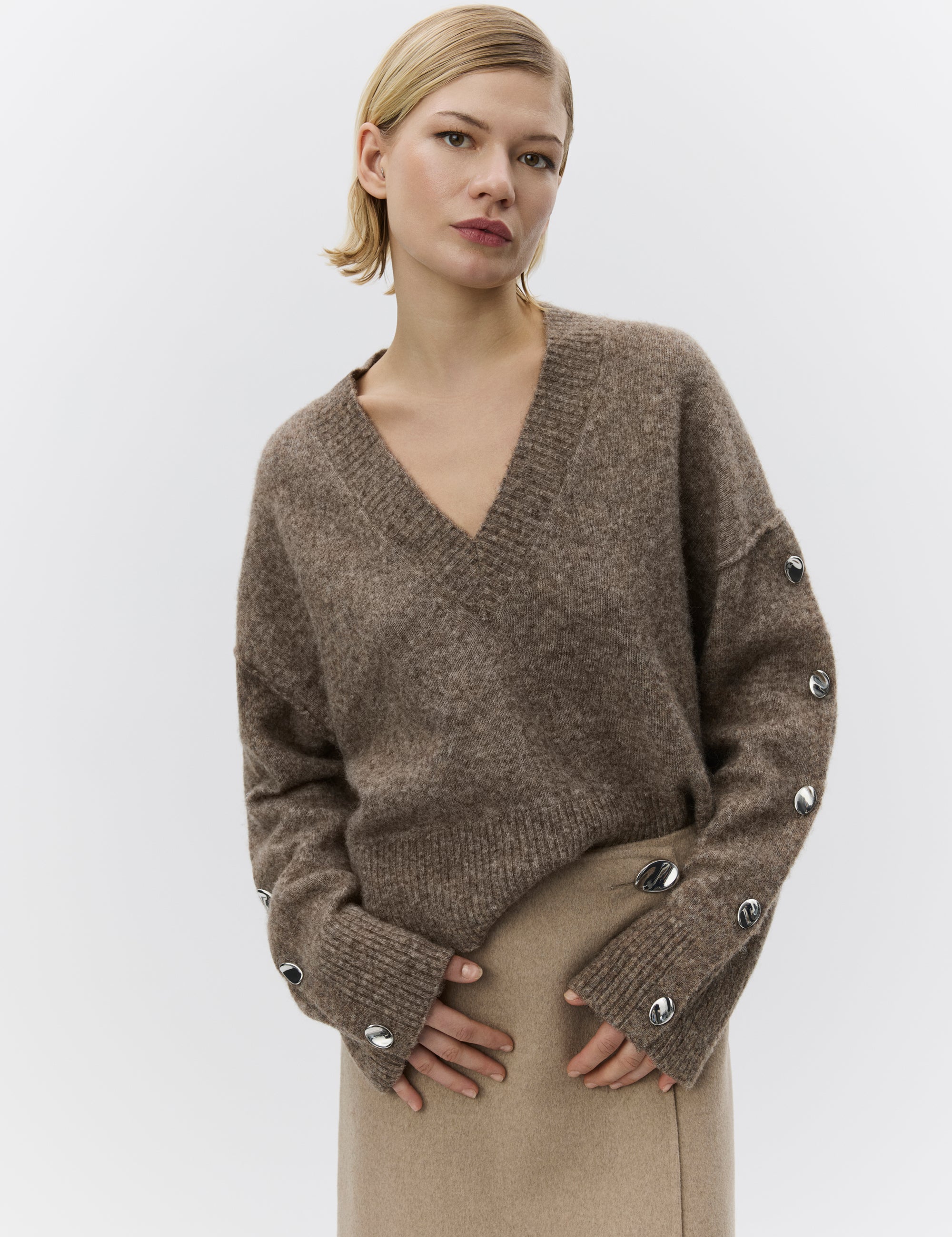 DAY Birger ét Mikkelsen Solange - Cozy Days Pullover 500166 WREN MELANGE