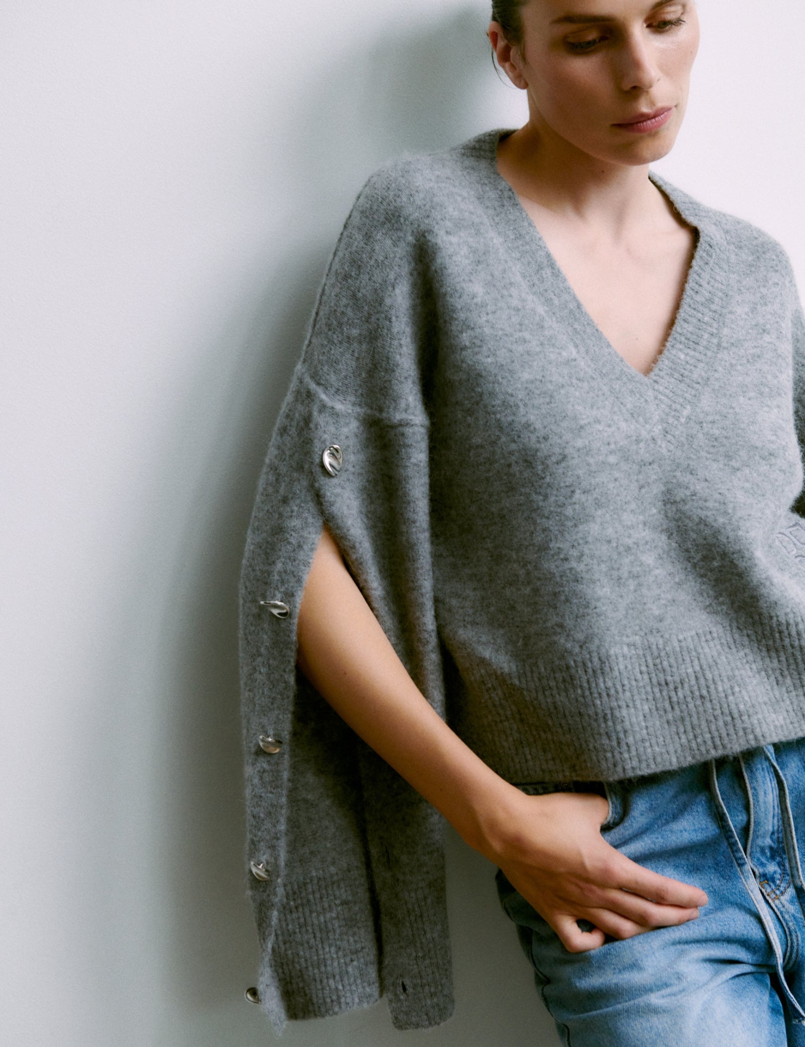 DAY Birger ét Mikkelsen Solange - Cozy Days Sweater 500056 GREY MELANGE