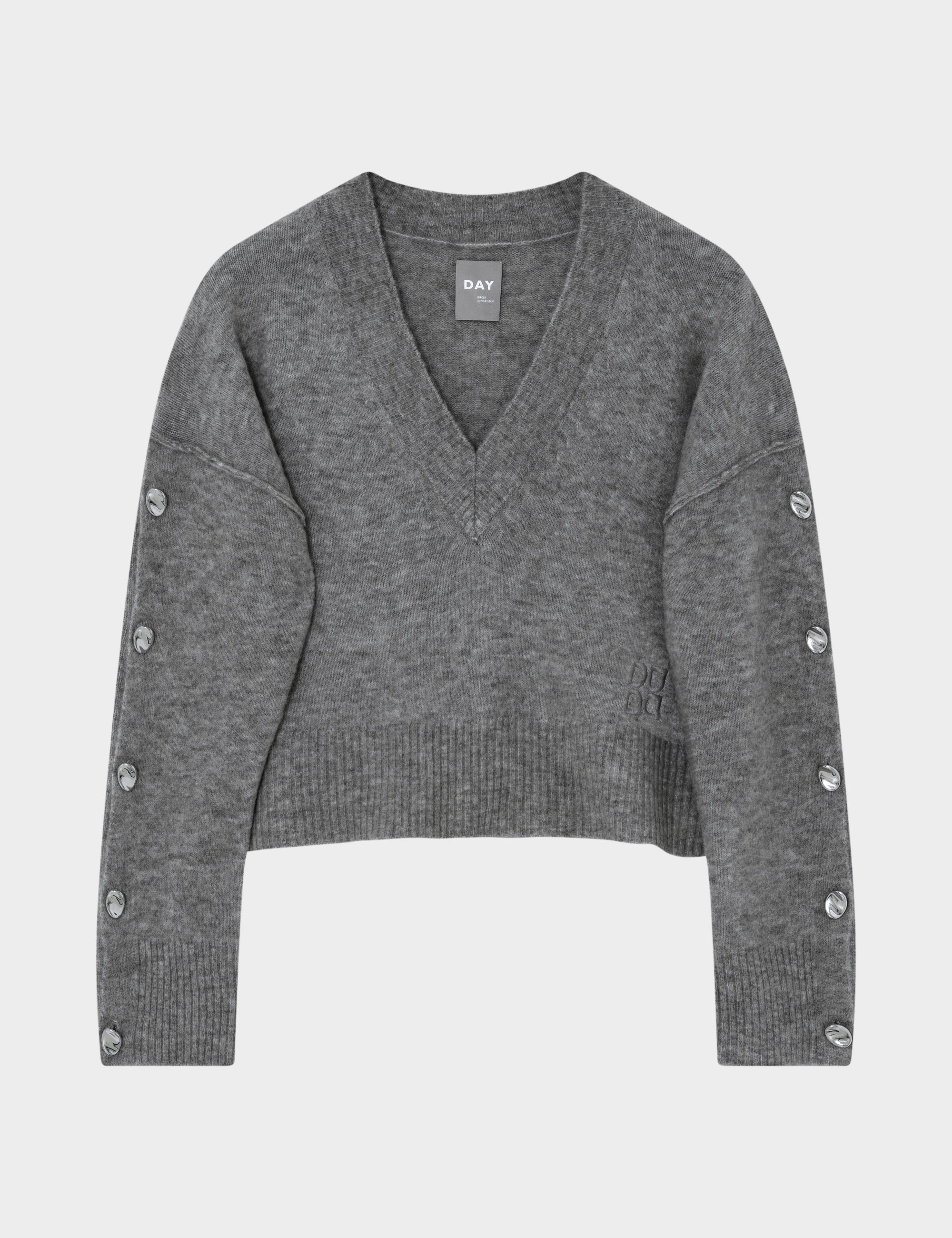DAY Birger ét Mikkelsen Solange - Cozy Days Sweater 500056 Grey Melange