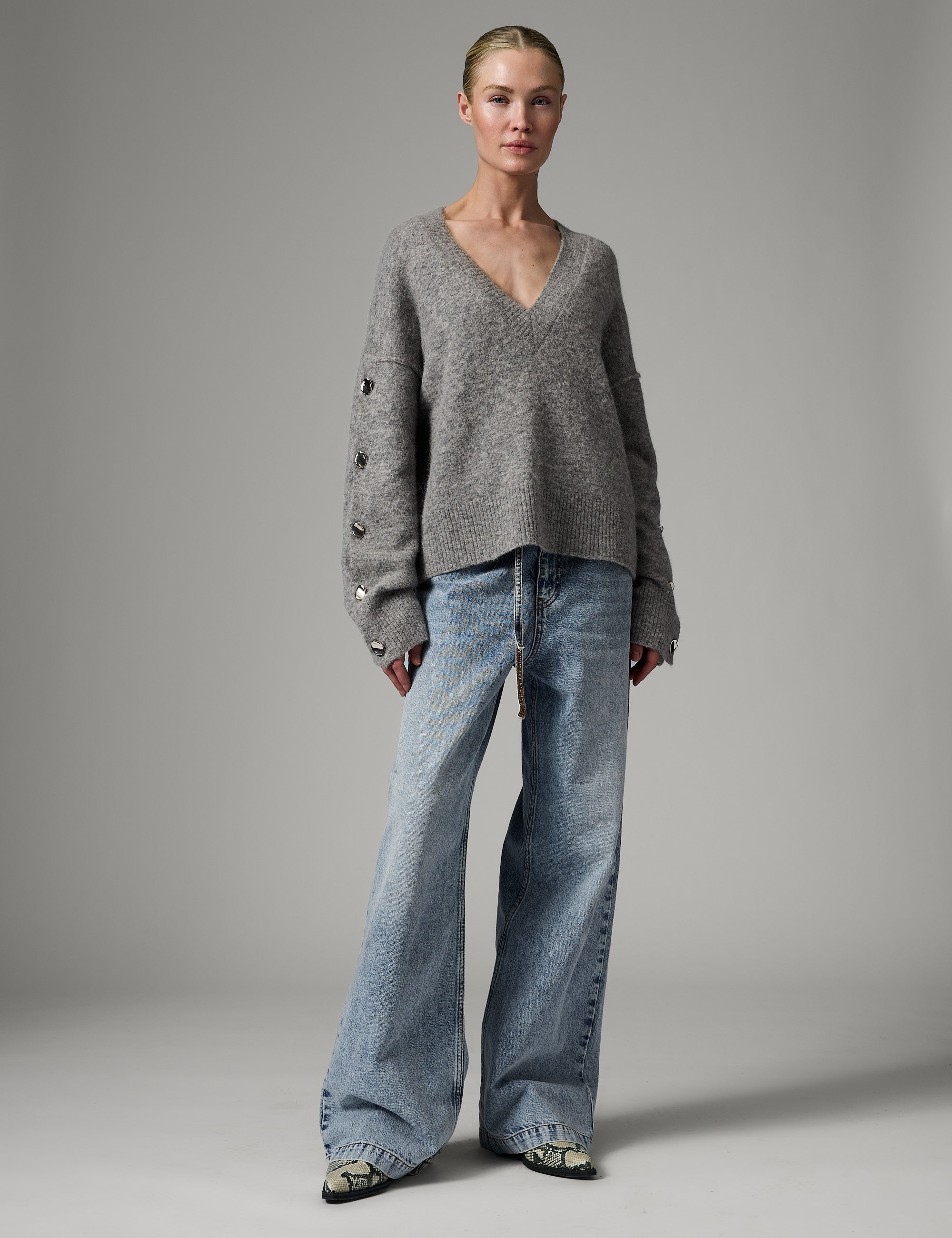 DAY Birger ét Mikkelsen Solange - Cozy Days Sweater 500056 Grey Melange