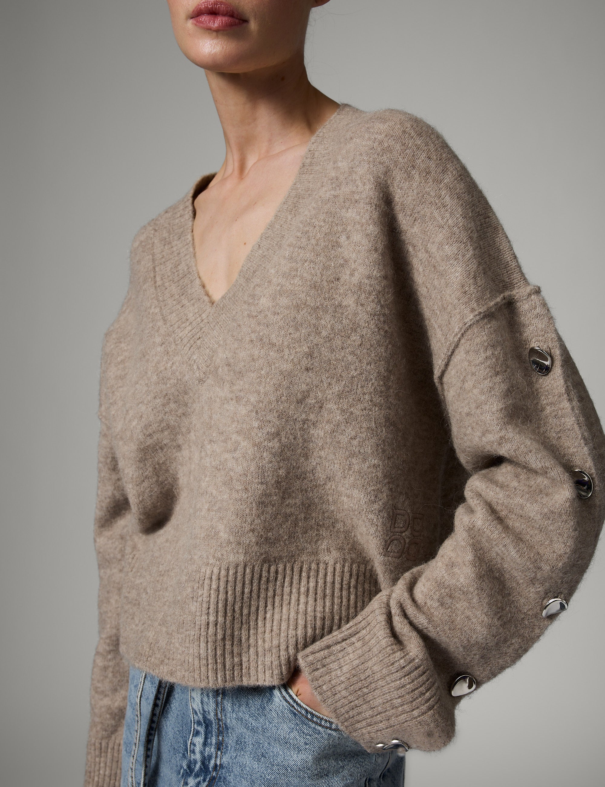 DAY Birger ét Mikkelsen Solange - Cozy Days Sweater 500082 Hazel Melange