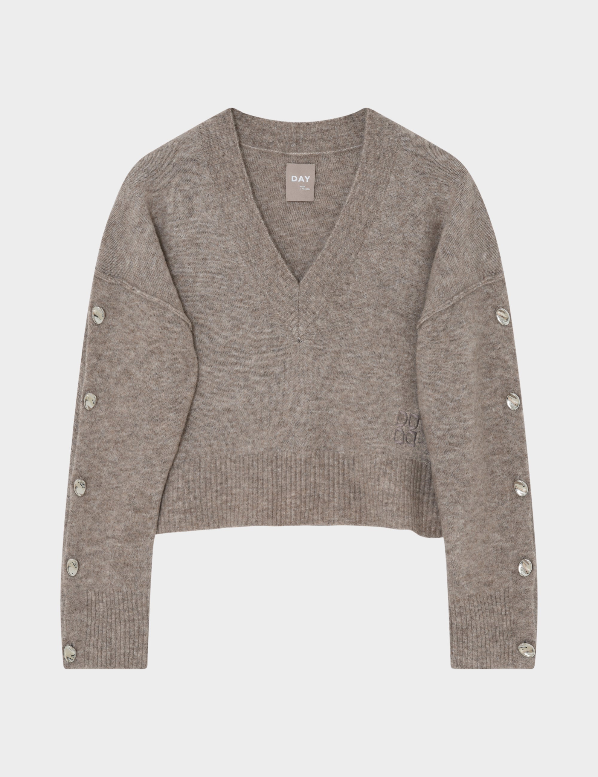 DAY Birger ét Mikkelsen Solange - Cozy Days - Pullover Sweater 500082 Hazel Melange