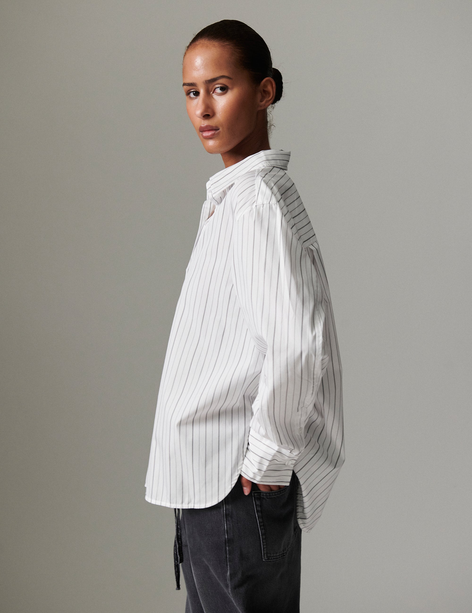 DAY Birger ét Mikkelsen Stanley - Refined stripes Shirts & Blouses 110601 Bright White