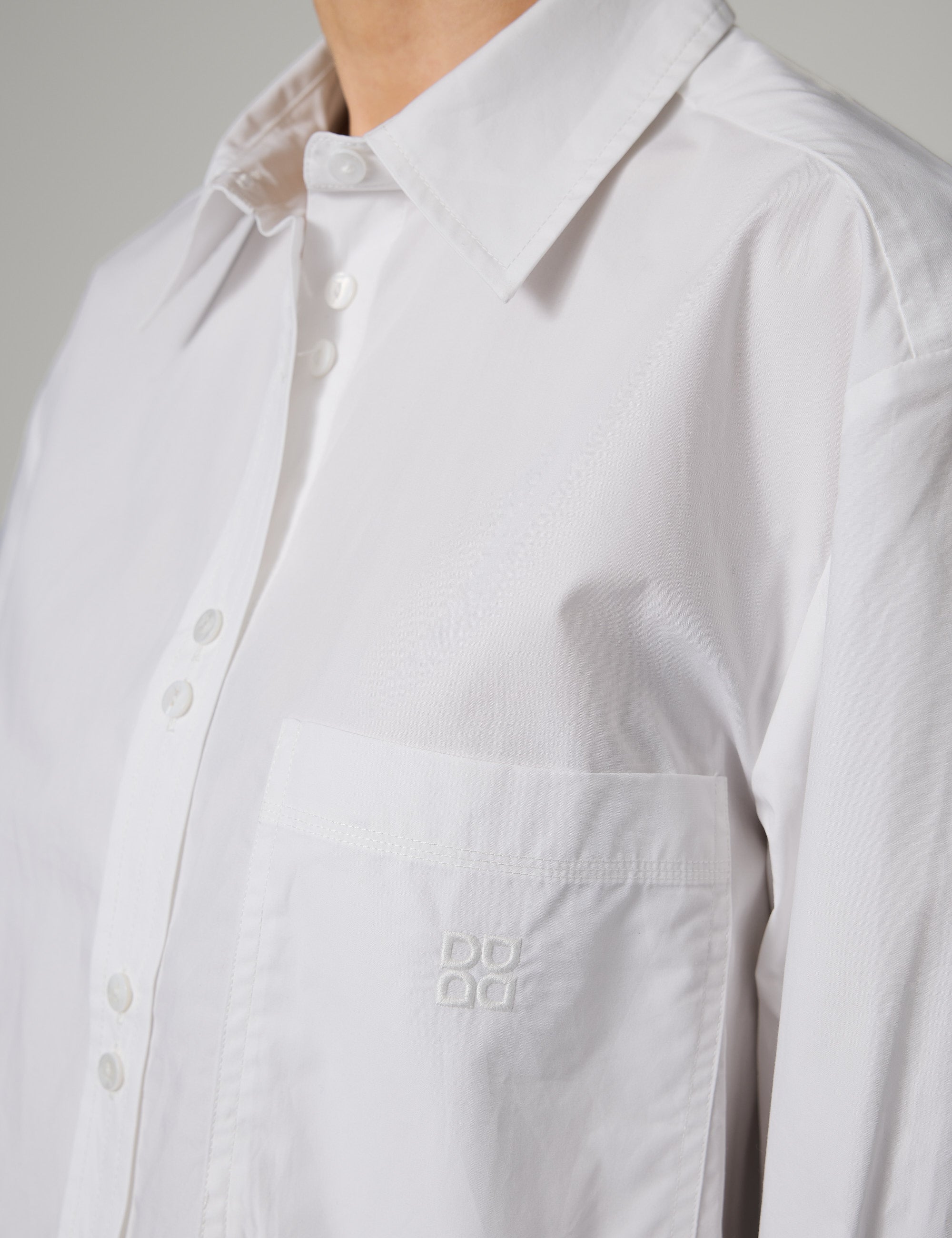 DAY Birger ét Mikkelsen Stella Pocket- Poplina - Skjorte Bluse 110601 Bright White