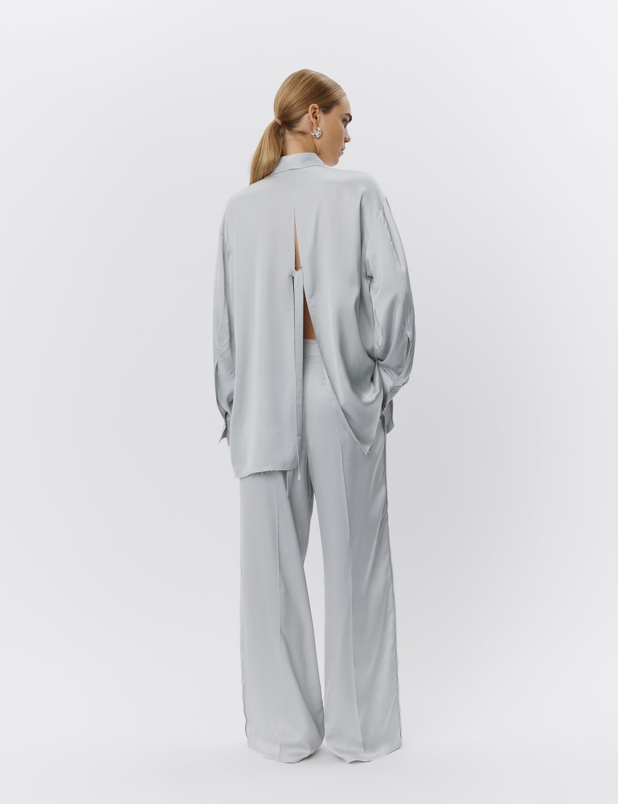 DAY Birger ét Mikkelsen Strong - Fluid viscose Shirts & Blouses 144206 PEARL BLUE