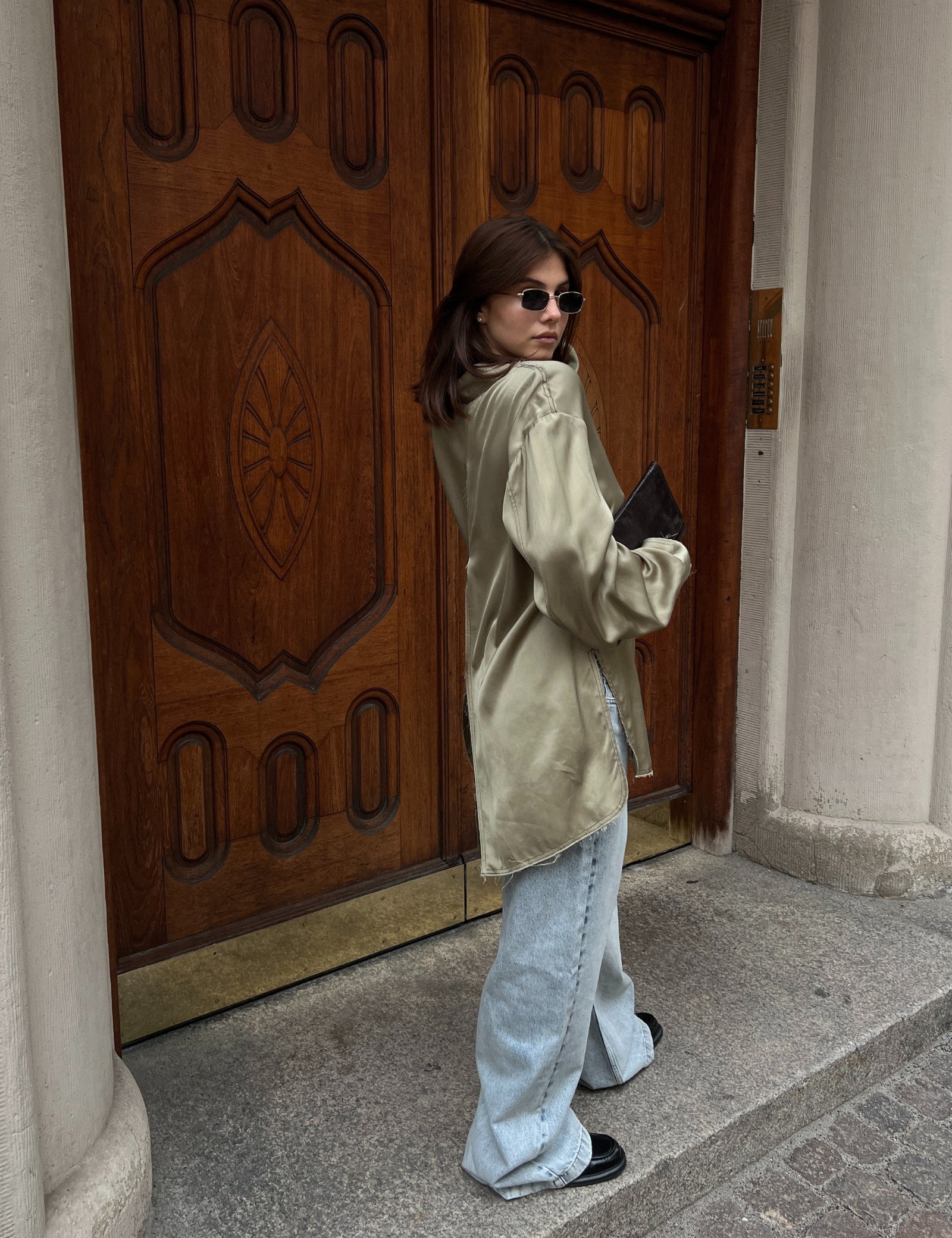 DAY Birger ét Mikkelsen Strong - Fluid viscose Shirts & Blouses 500147 SAGE KHAKI