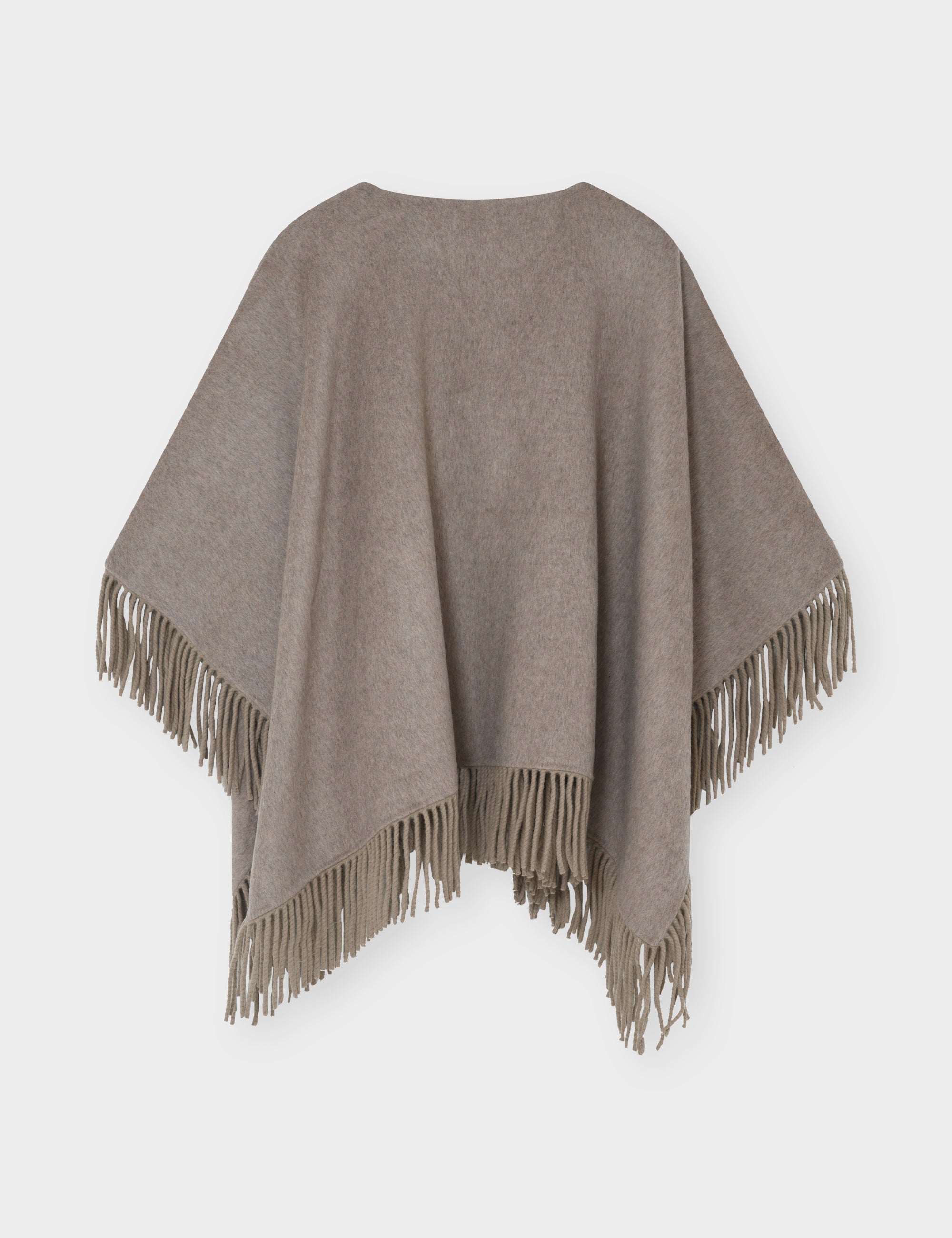 DAY Birger ét Mikkelsen Sybil Fringes - Double Faced Wool - Kappe Kappe 500001 Beige Melange