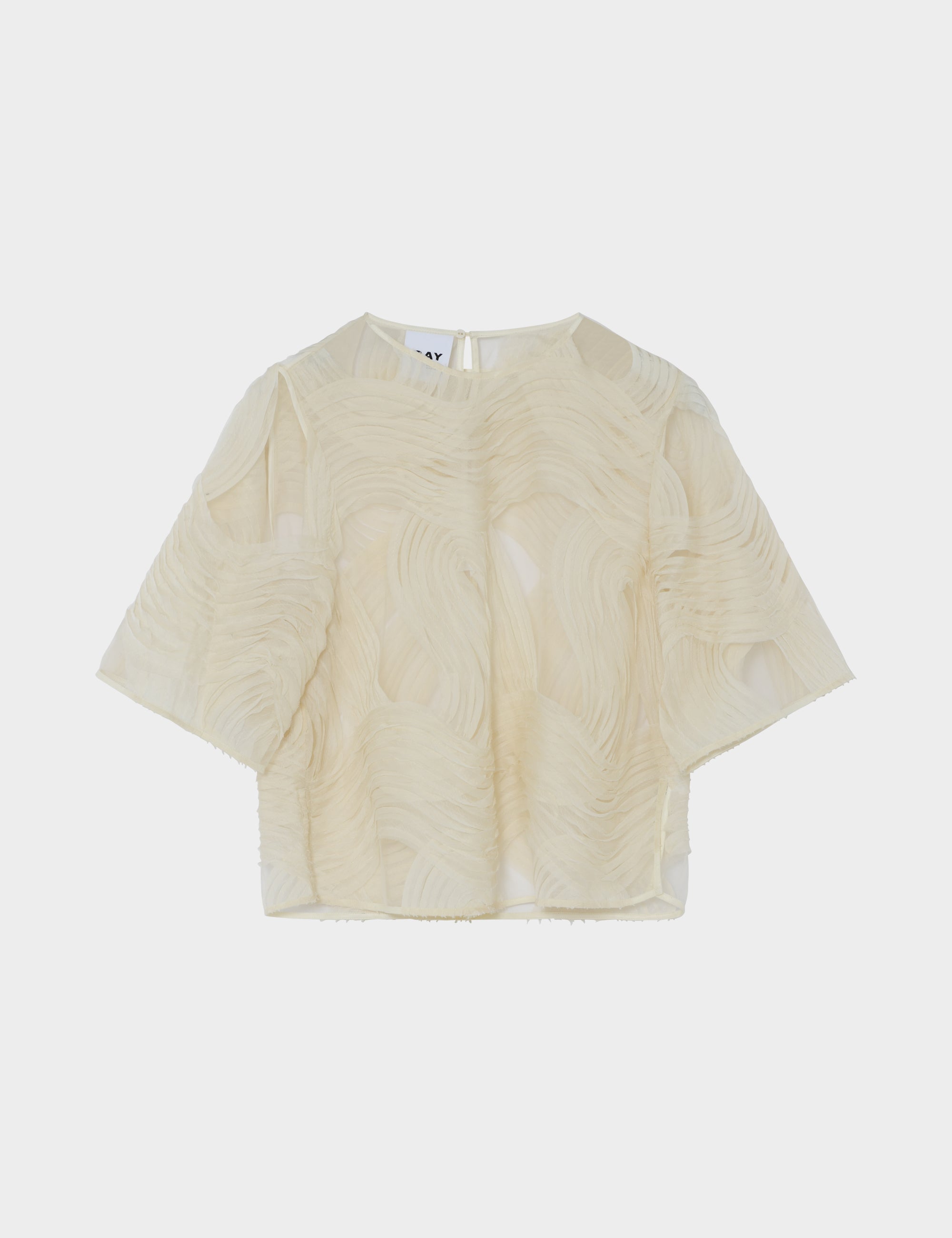 DAY Birger ét Mikkelsen Tatiana - Crochet Lacy Tops & T-Shirts 110605 JET STREAM