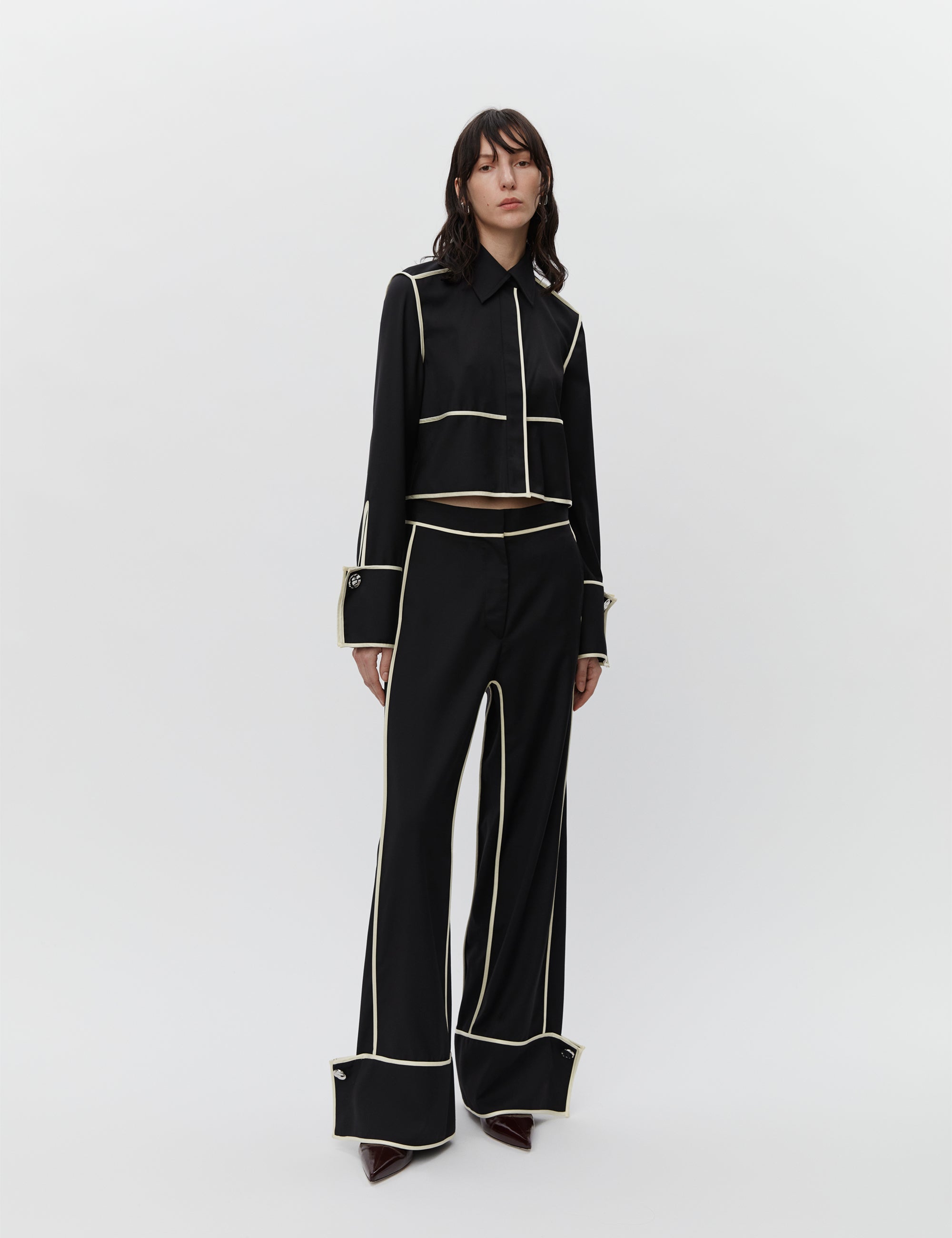 DAY Birger ét Mikkelsen Tessa - Refined Suiting Blend Shirts & Blouses 190303 BLACK