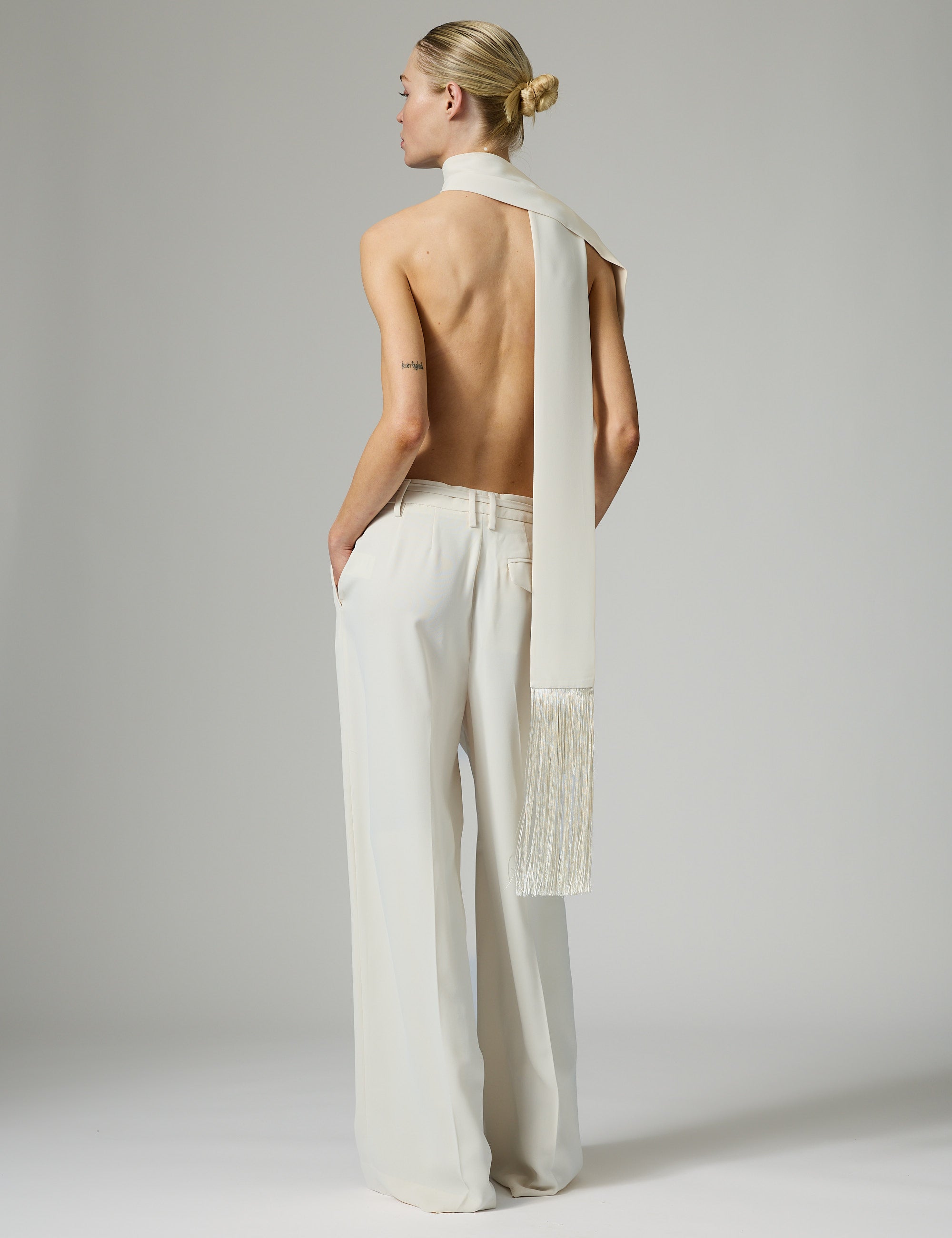 DAY Birger ét Mikkelsen Tory - Classic Gabardine Tørklæde 01002 Ivory Shade