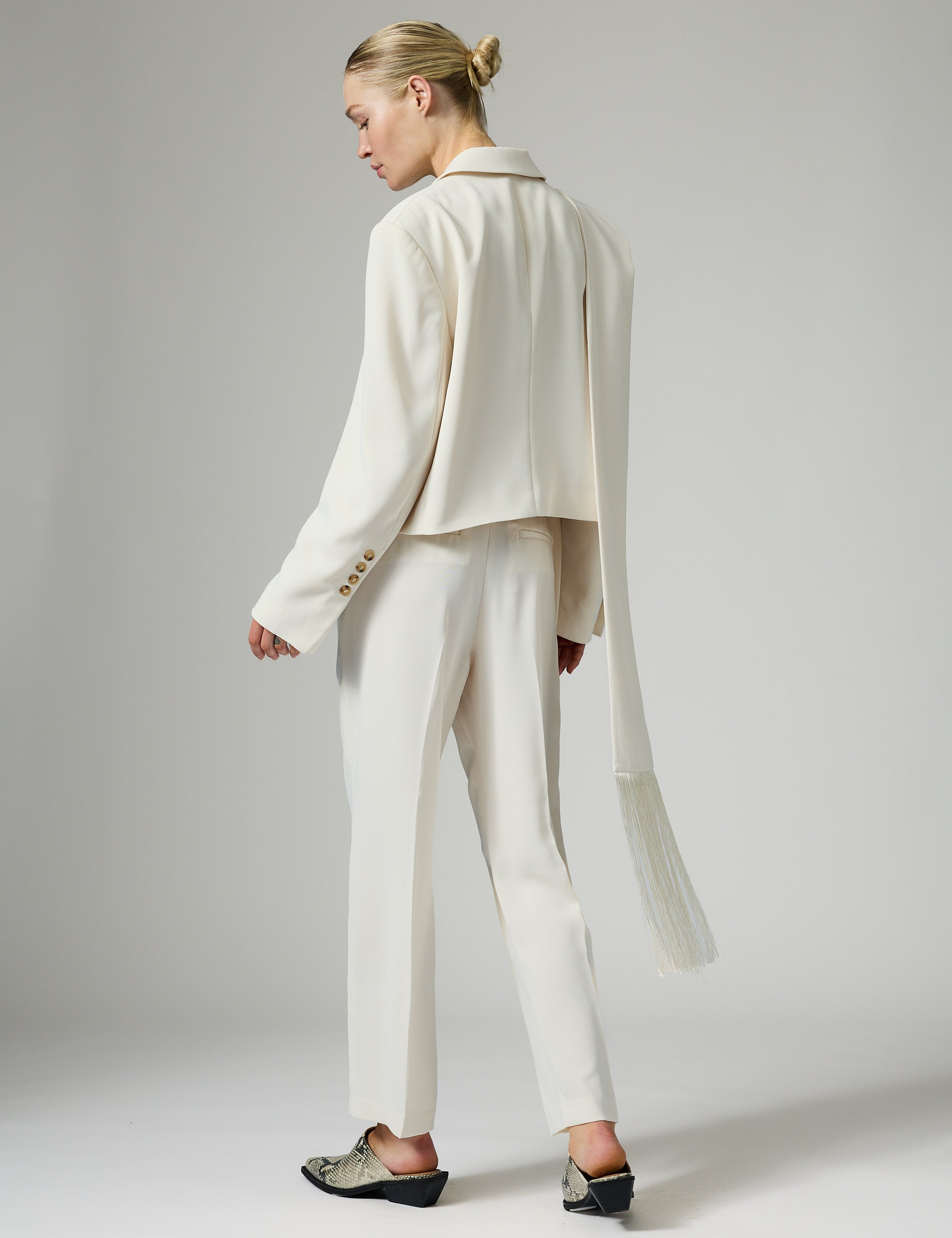 DAY Birger ét Mikkelsen Tory - Classic Gabardine Tørklæde 01002 Ivory Shade