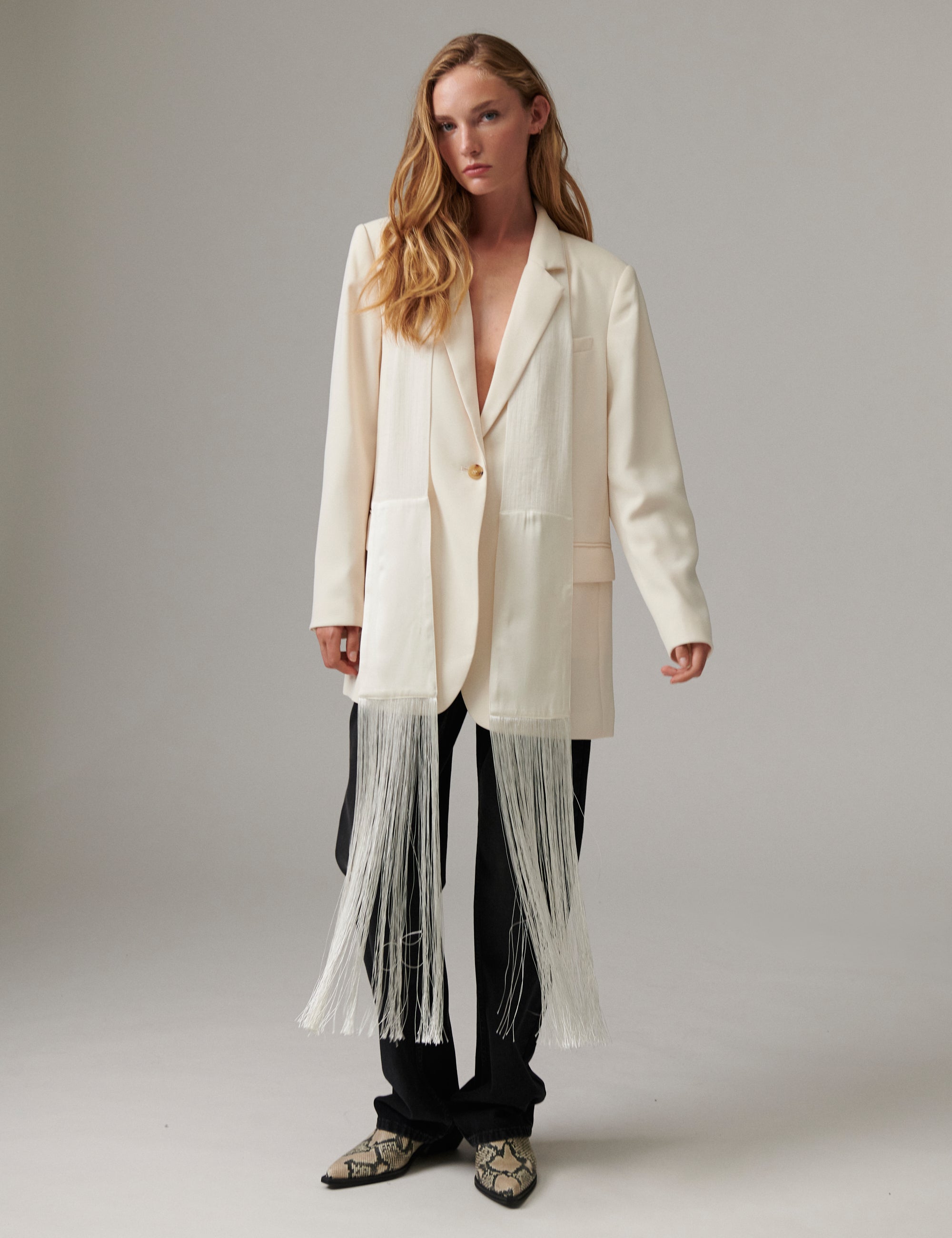 DAY Birger ét Mikkelsen Tory - Contrast Linen - Tørklæde Tørklæde 110605 Jet Stream