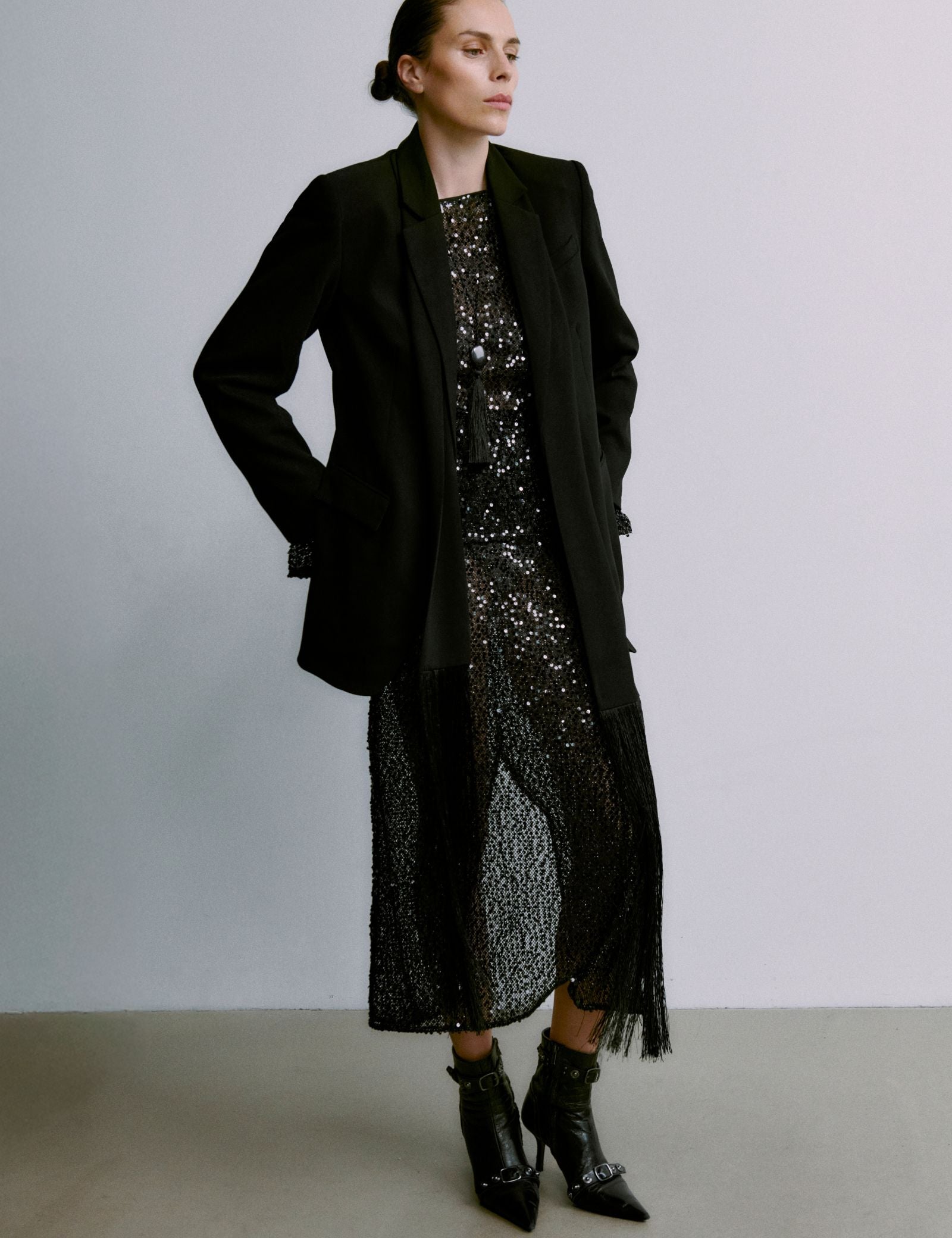 DAY Birger ét Mikkelsen Tulli - Shimmering Night Skirt 190303 BLACK