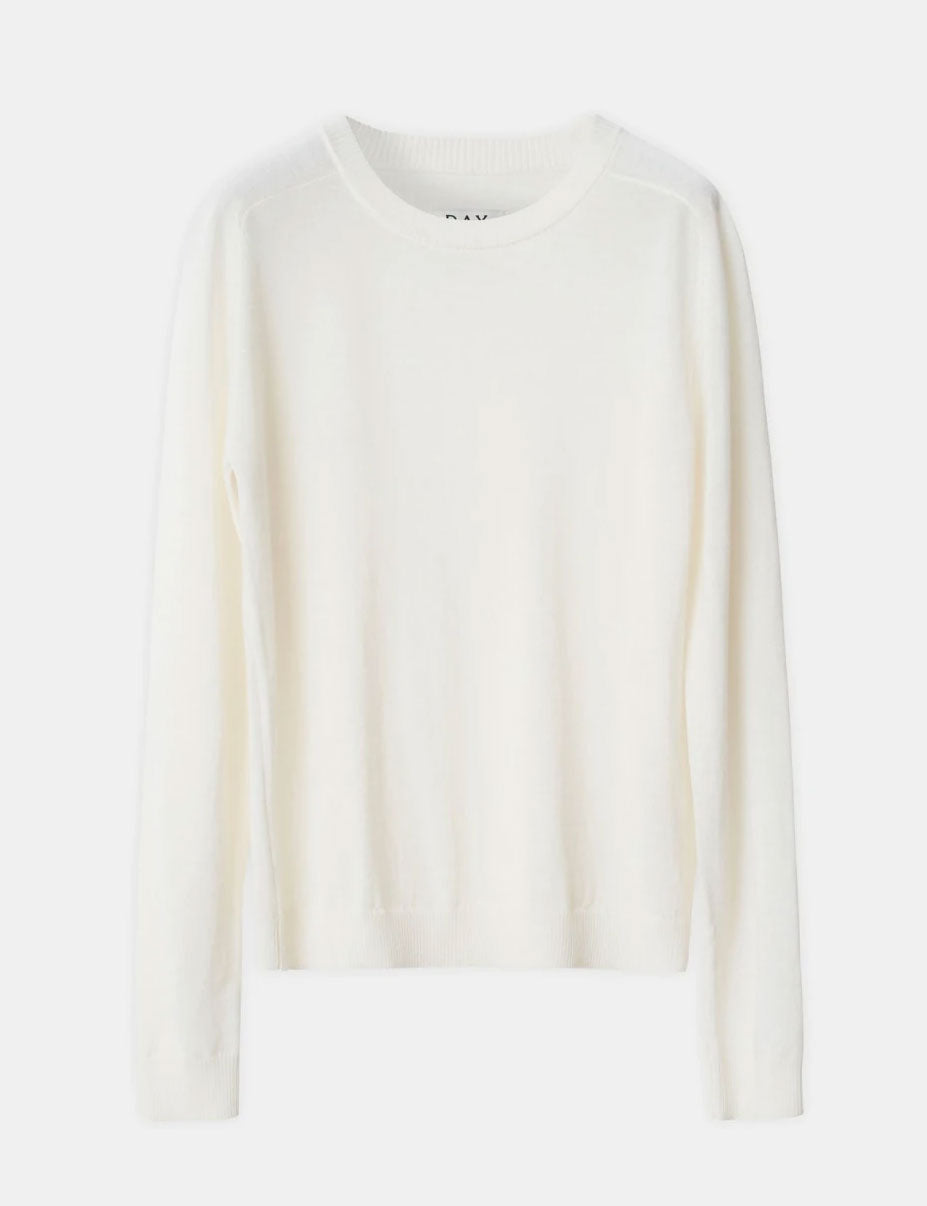DAY Birger ét Mikkelsen Annabelle - Daily Elements - Pullover Sweater 01002 Ivory Shade