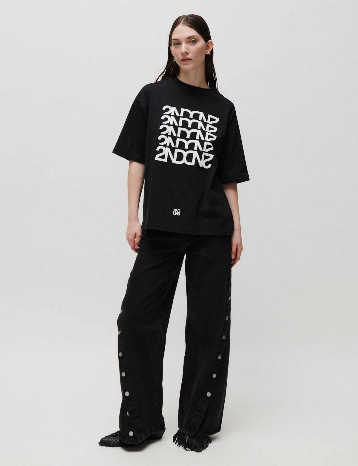 2NDDAY 2NDArala - Midweight Jersey - T-shirt T-shirt 190303 Black