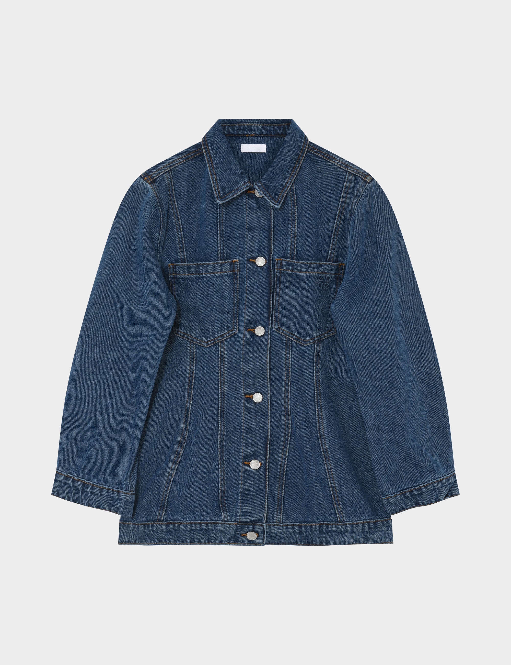 2NDDAY 2NDBilla - Midblue Wash Jakke D019 Mid Blue