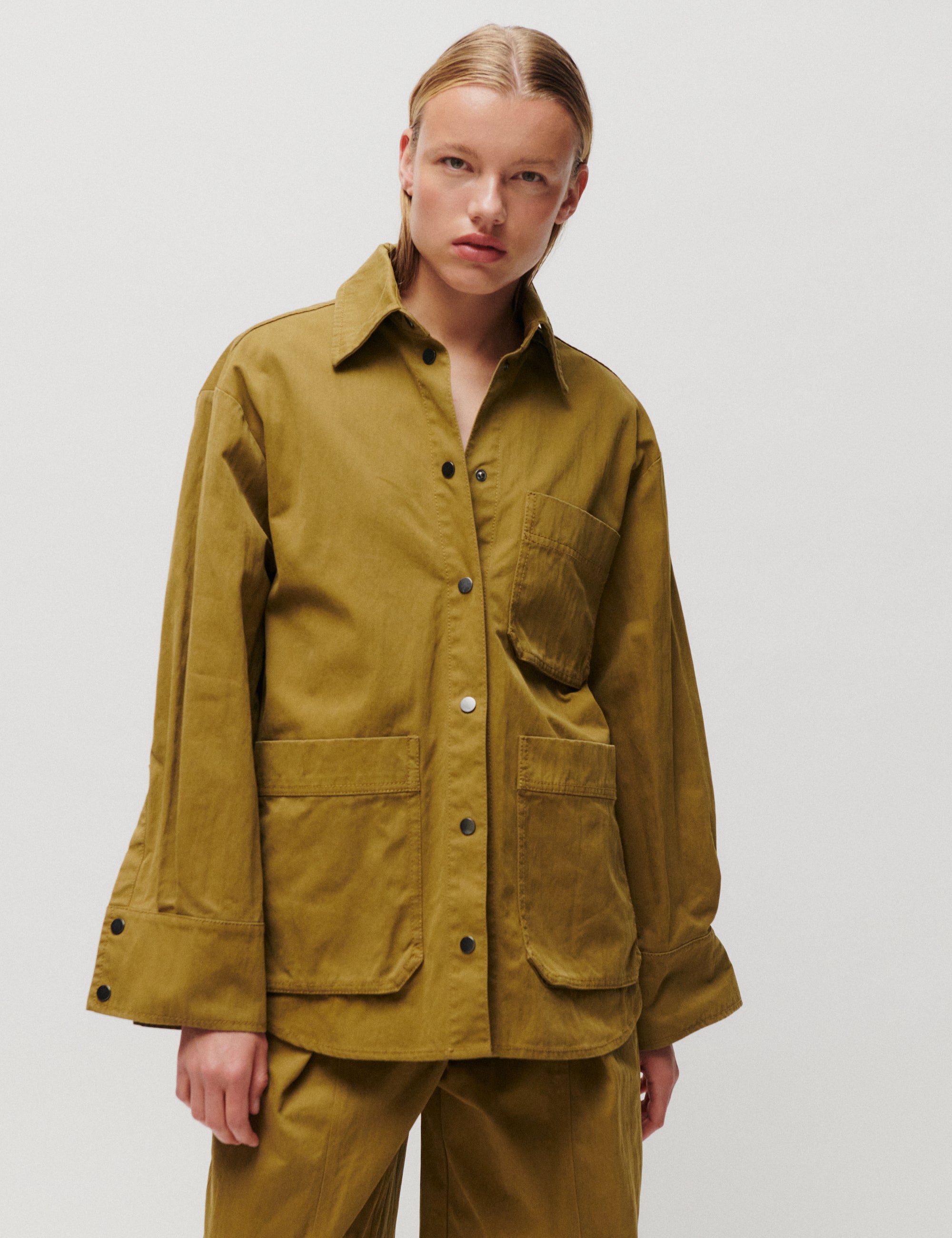 2NDDAY 2NDBrucia - Firm Cotton - Skjorte Bluse 180627 Fir Green